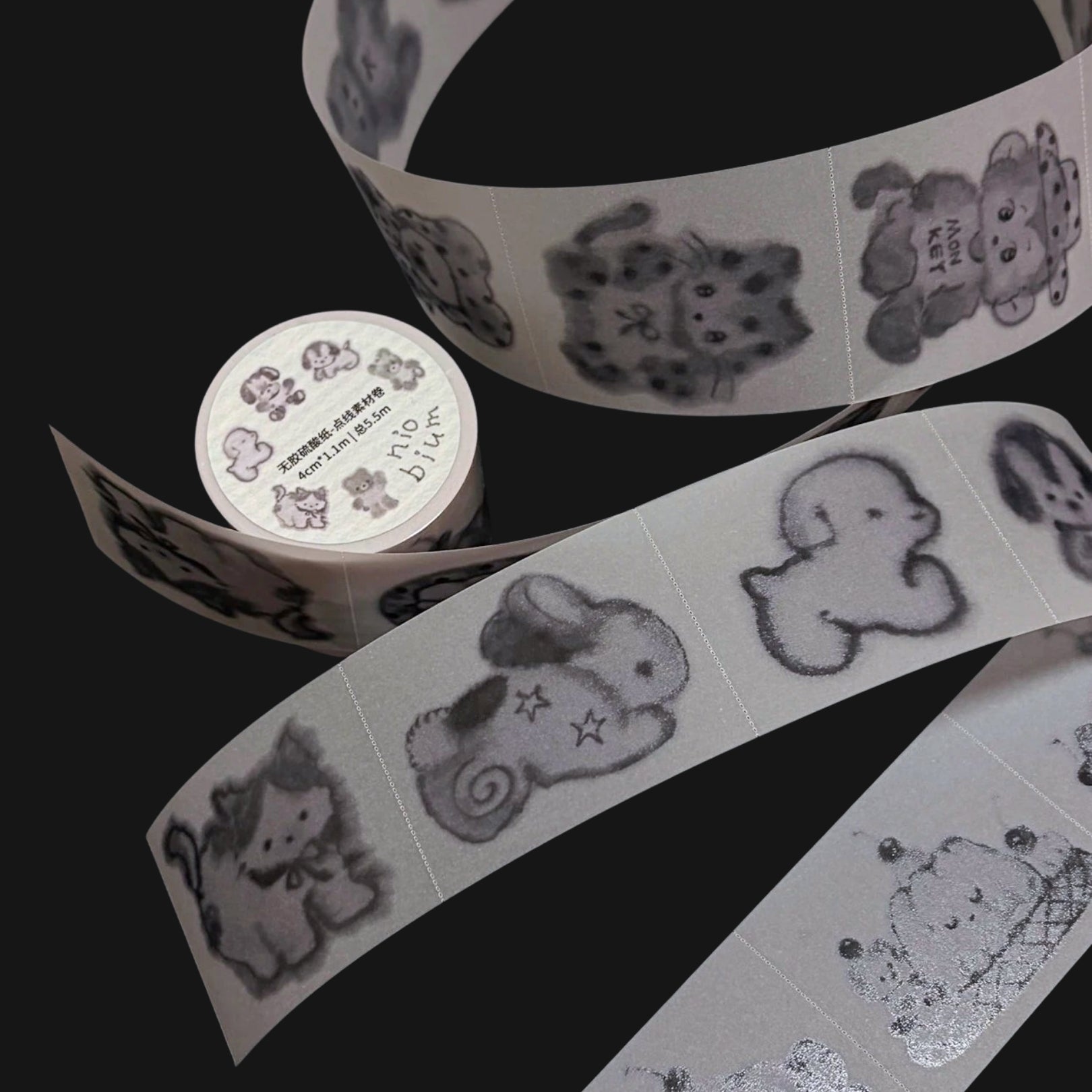 NIO BIUM - FUZZY INK MATERIAL ROLL (NON-STICK)
