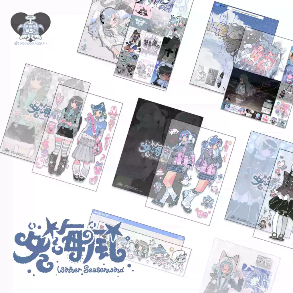 CACA CERULEAN - WINTER SEASONWIND STICKER SHEETS