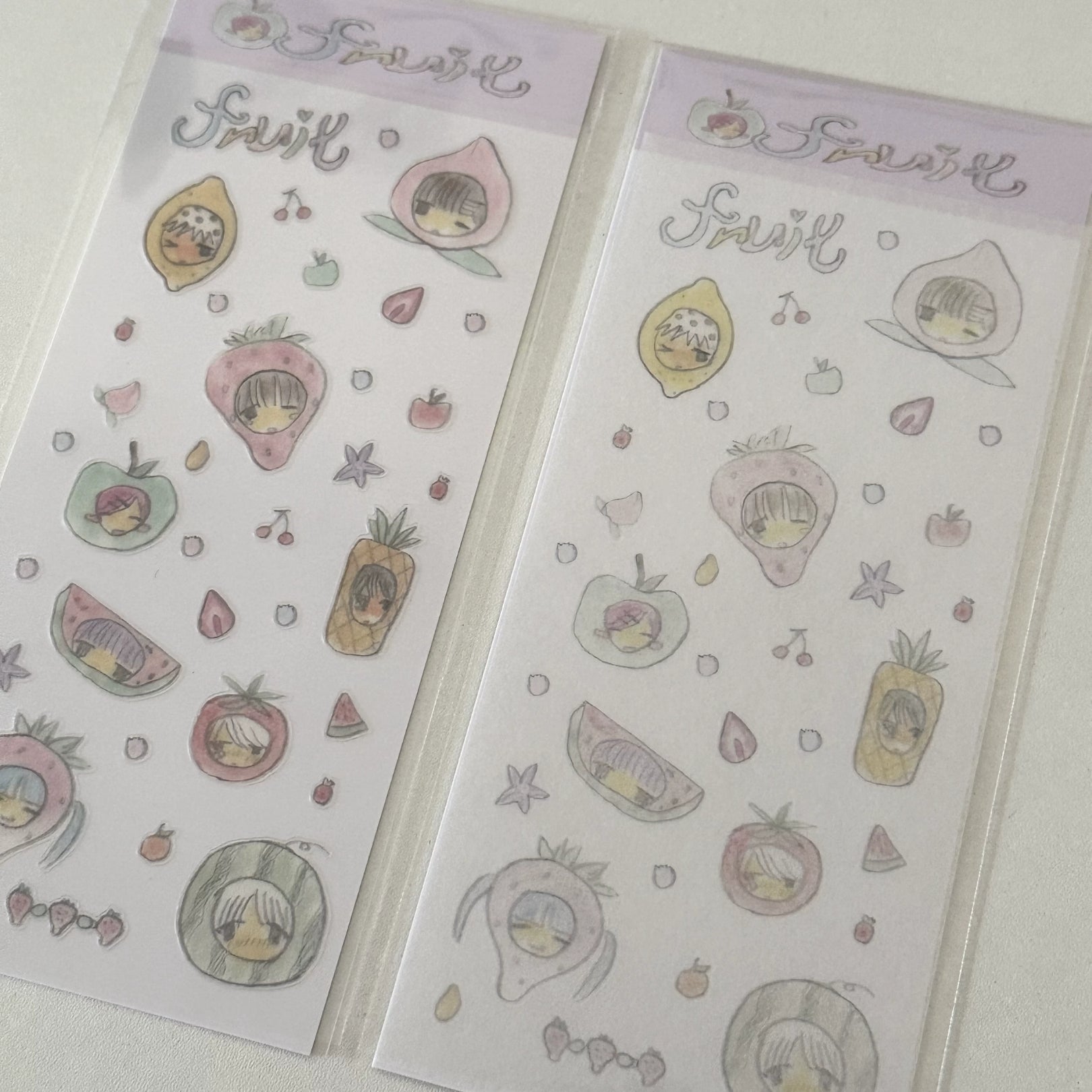 NEMONY - FRUIT HEAD STICKER SHEET