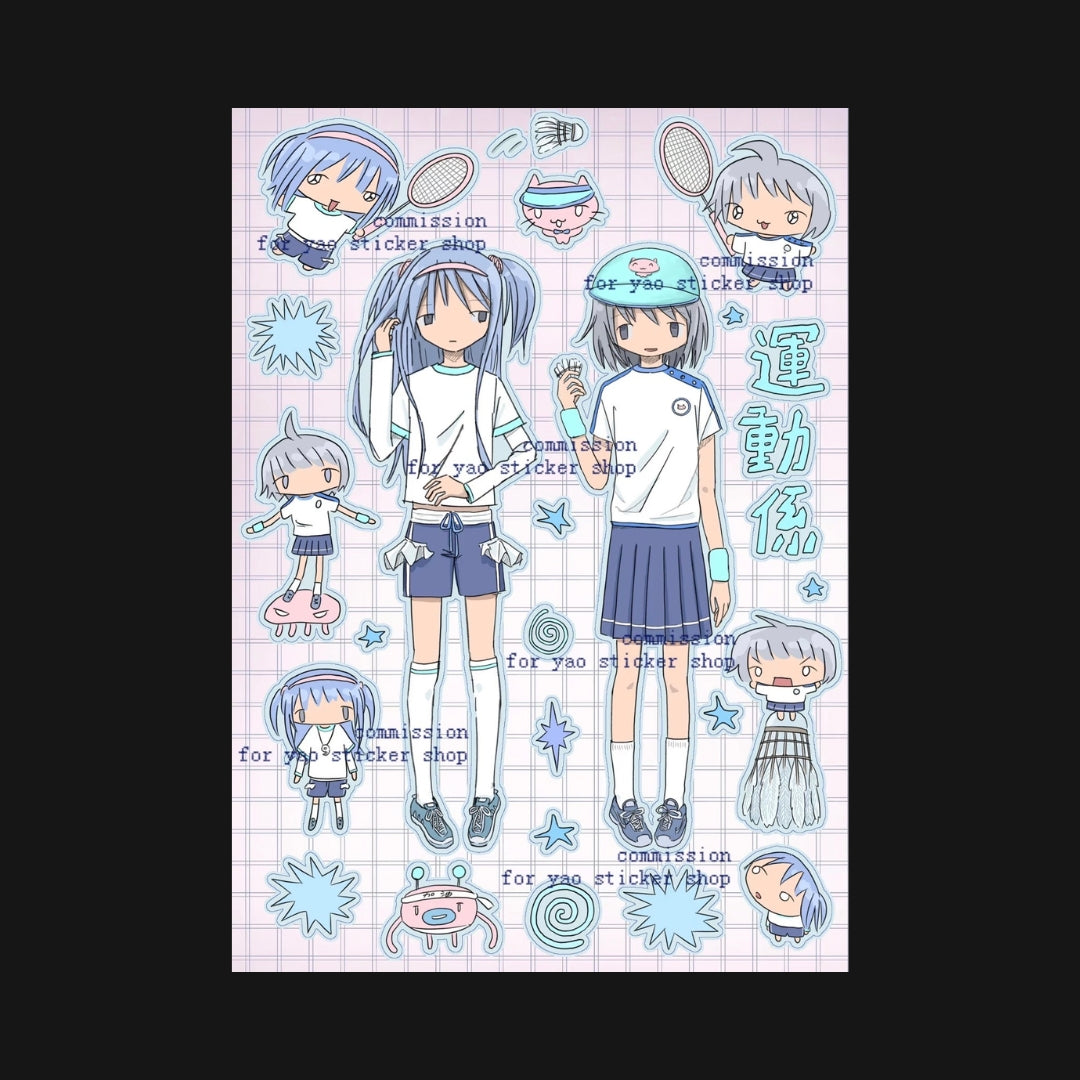 KAOLATREE - TENNIS GIRL STICKER SHEET