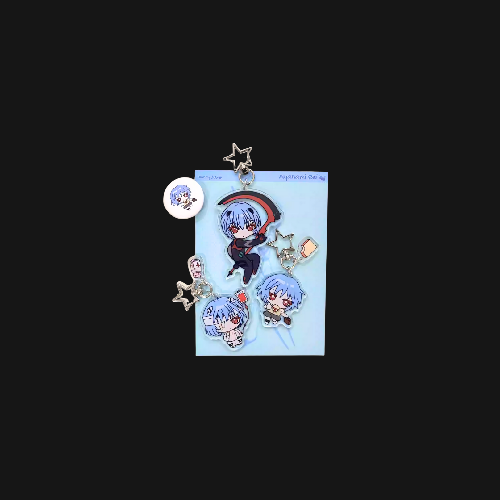 Bunny Club - Rei Keychain Set