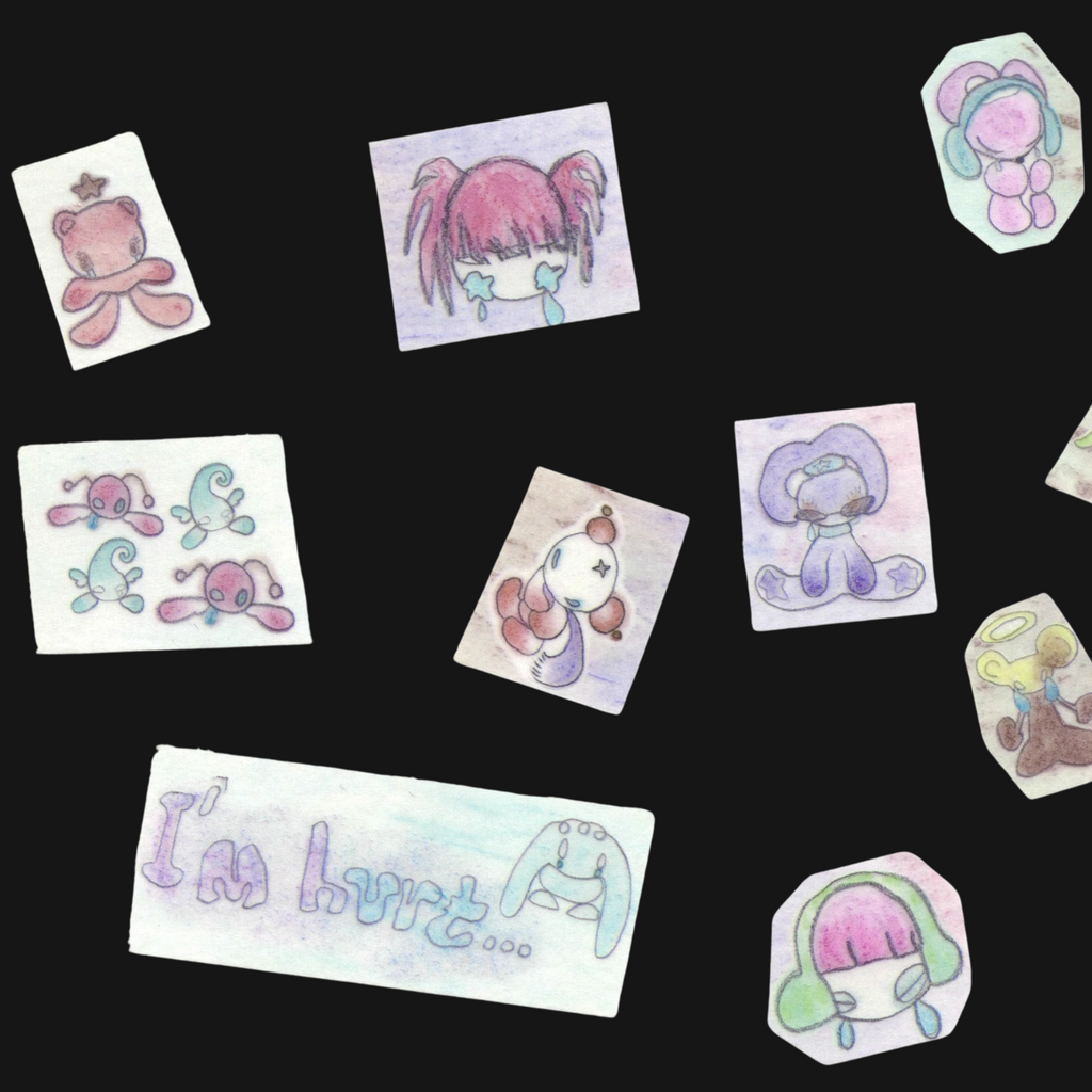 Agnello - Crying Creatures Sticker Roll