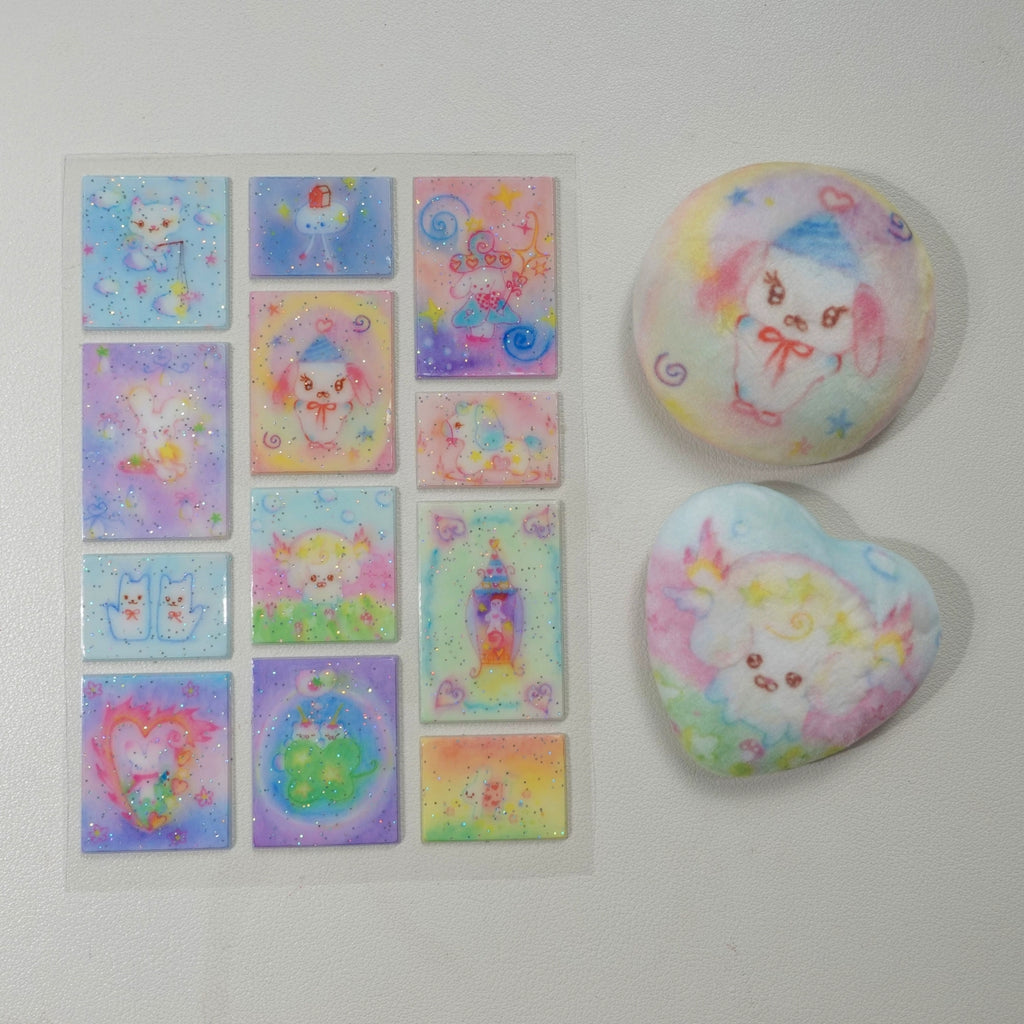 PLASTIC PECO - SOFT SPELL PUFFY STICKER SHEET