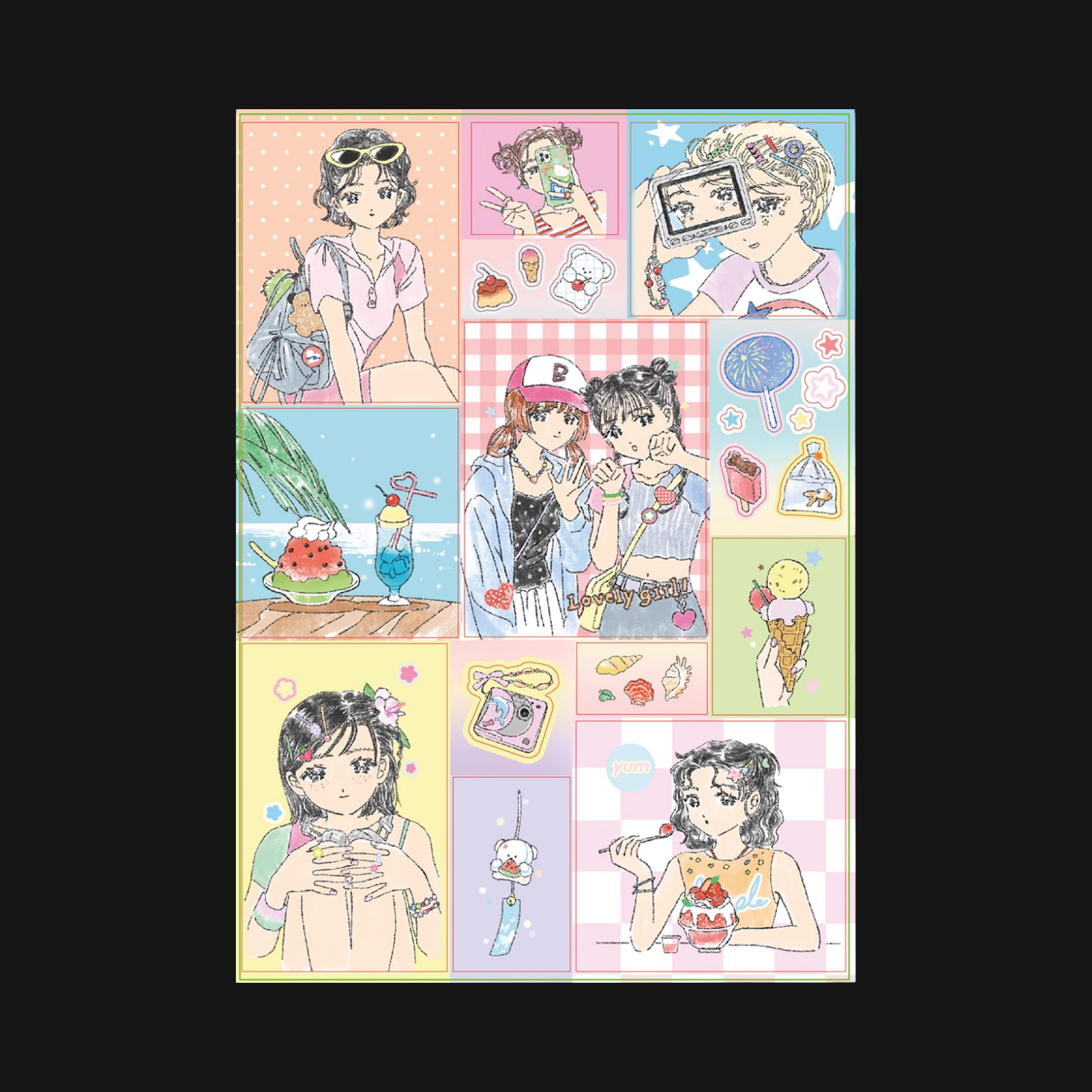 Xu Yoyo - Summer Girl Sticker Sheet