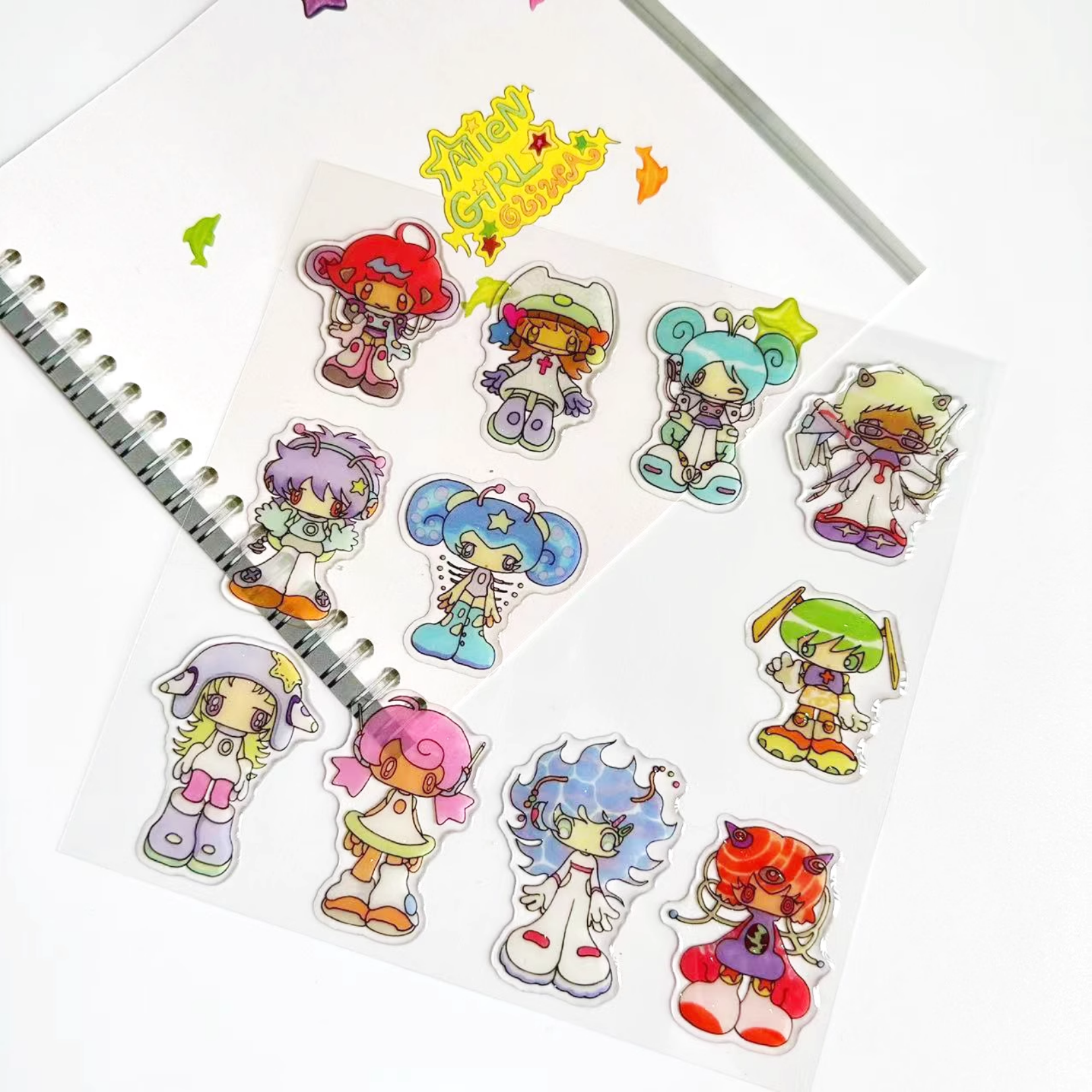 Oliwa - My Alien Girls Sticker Sheet
