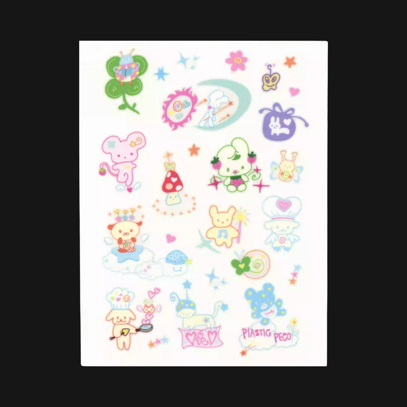 PLASTIC PECO - POCKET FRIENDS STICKER ROLL