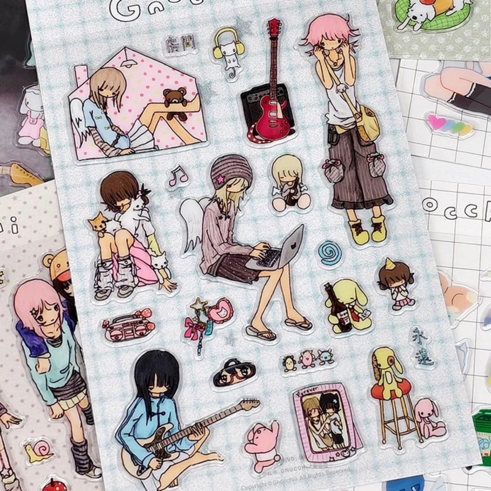 GNOCCHIII - ROOM PUFFY STICKER SHEET