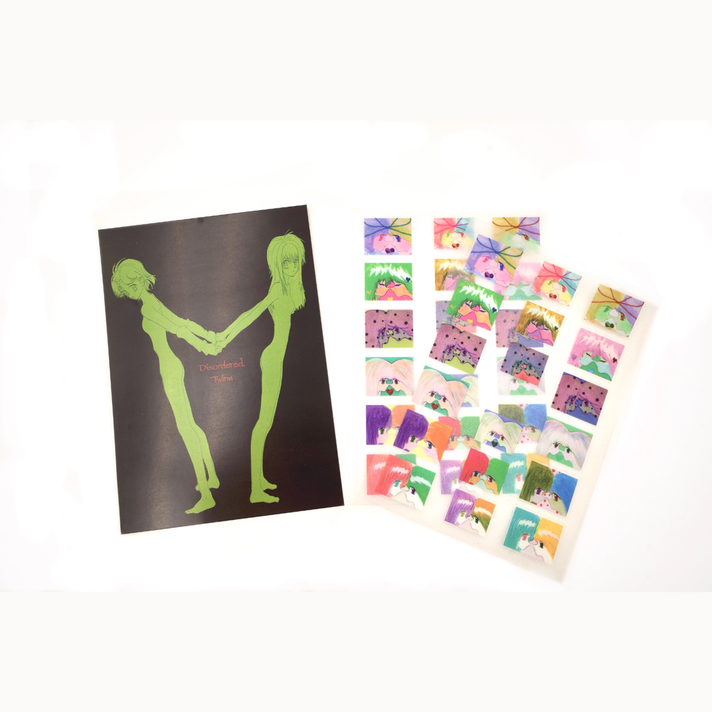 DISORDERED TWINS - KISS KISS STICKER SHEET