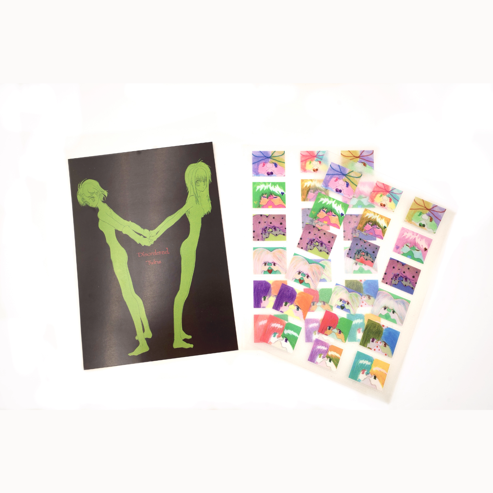 DISORDERED TWINS - KISS KISS STICKER SHEET