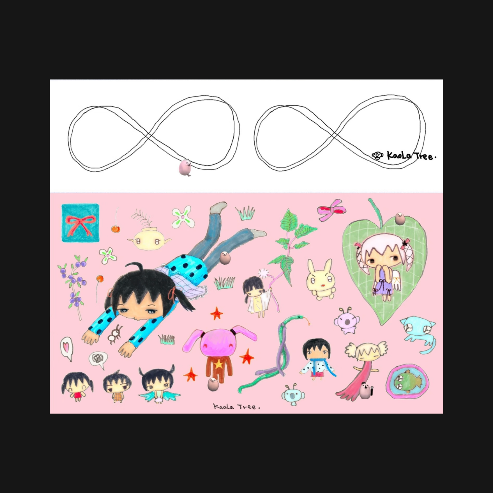 KAOLATREE - FLOWER AND GRASS STICKER SHEET