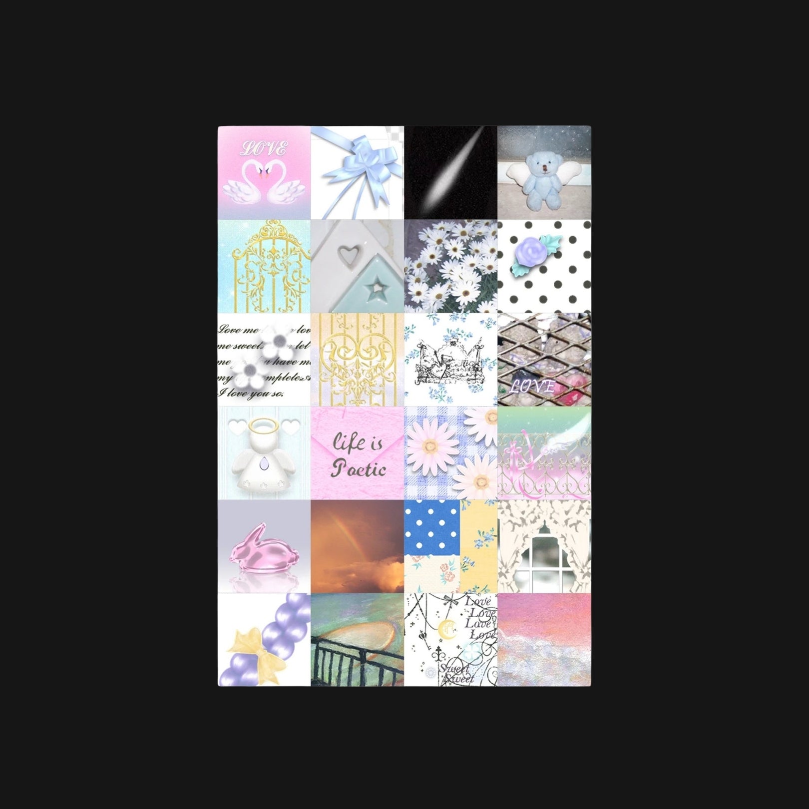 VELVET WRAPS ME IN ARMS - ROUNDED CUBES STICKER SHEET