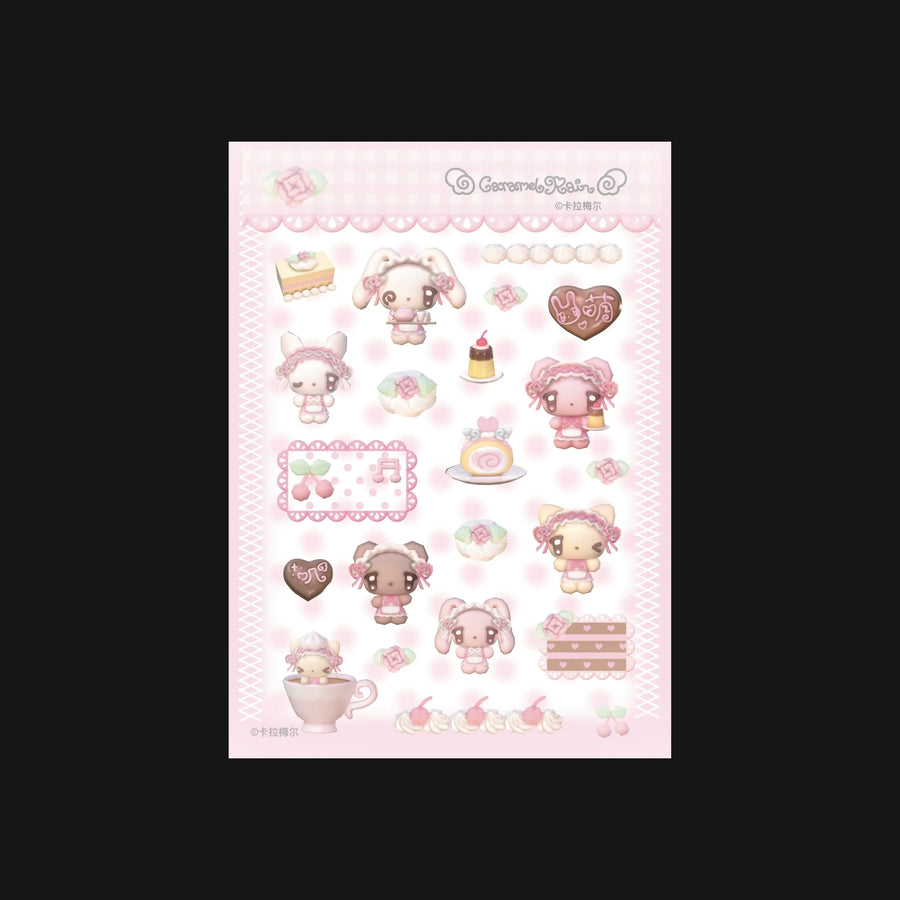 CARAMEL RAIN - SWEET SHOP STICKER SHEET