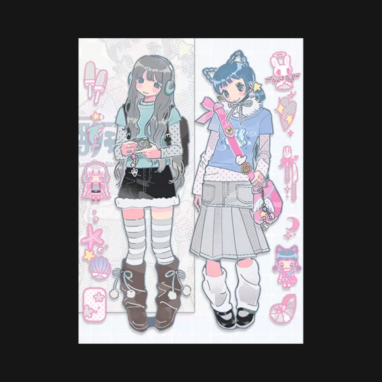 CACA CERULEAN - WINTER SEASONWIND STICKER SHEETS