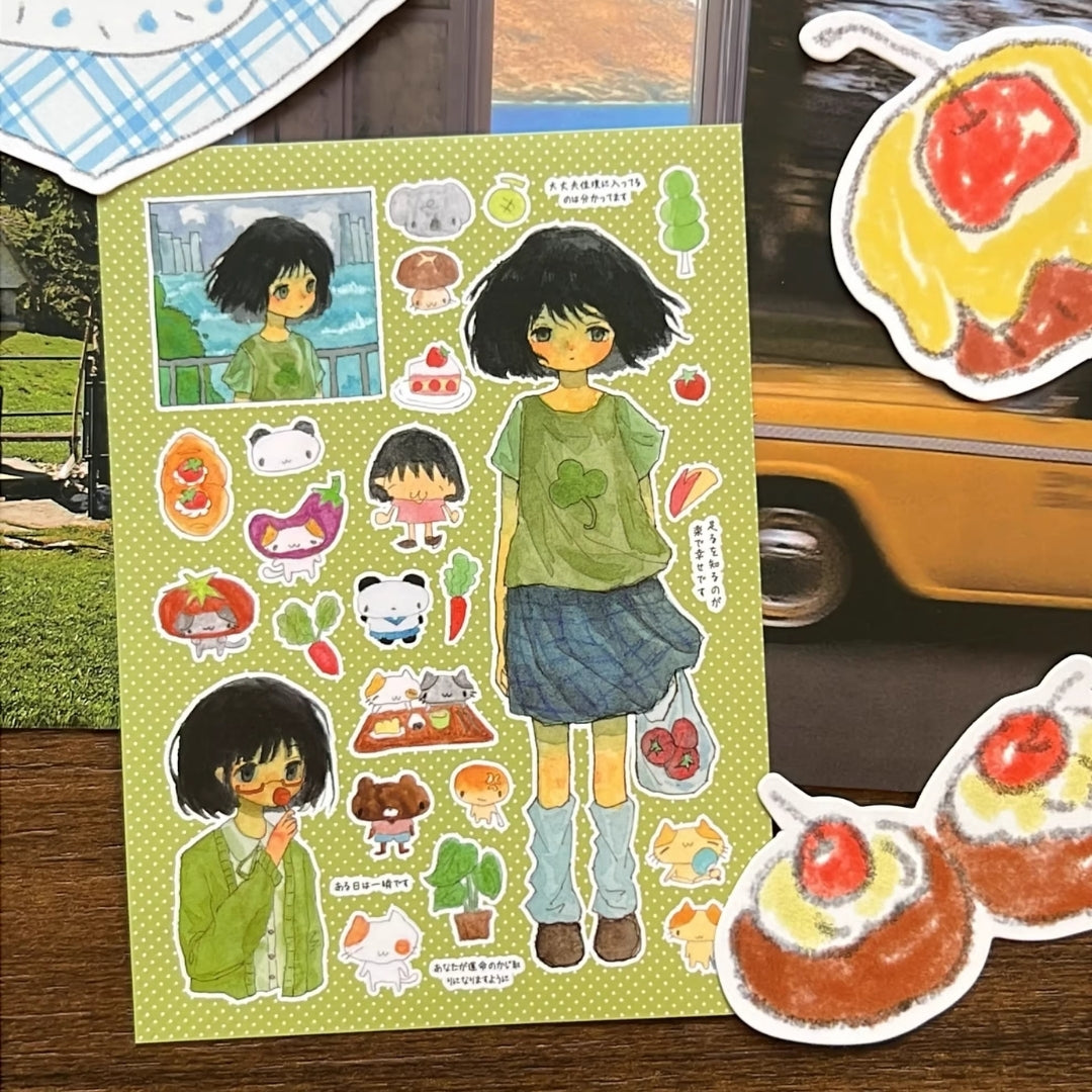 LU SENMIAO - SUMMER GIRL STICKER SHEET