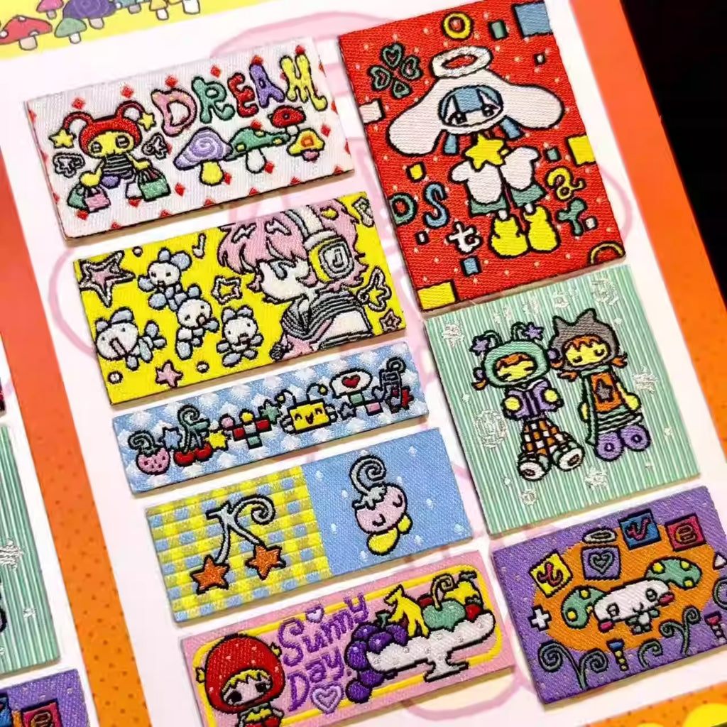 RIRICOZOO - HATTIME FABRICK STICKER SHEET