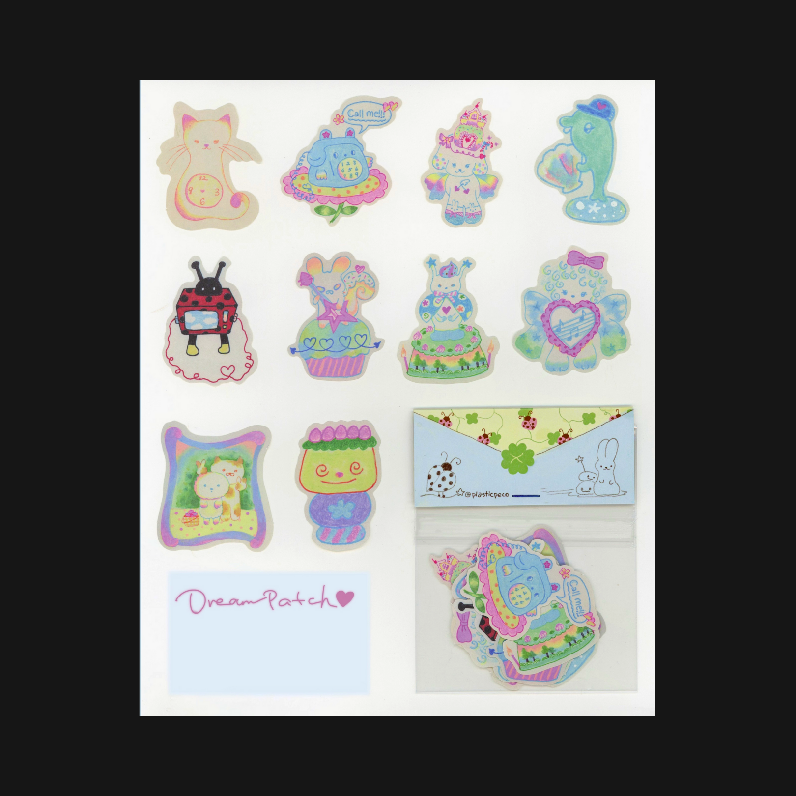 PLASTIC PECO - DREAM PATCH STICKER PACK