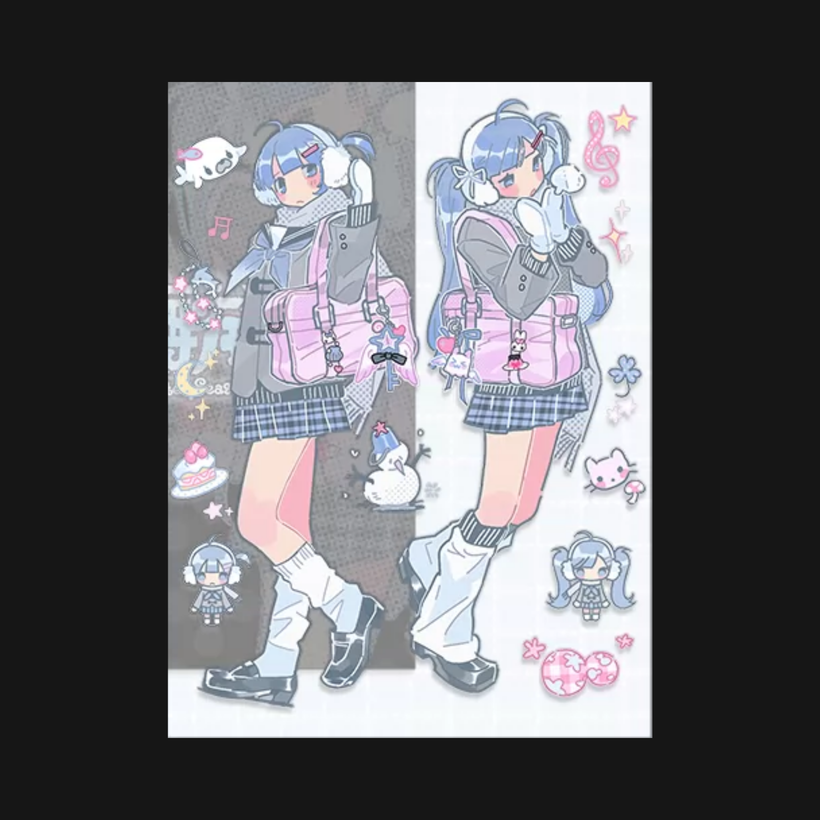 CACA CERULEAN - WINTER SEASONWIND STICKER SHEETS