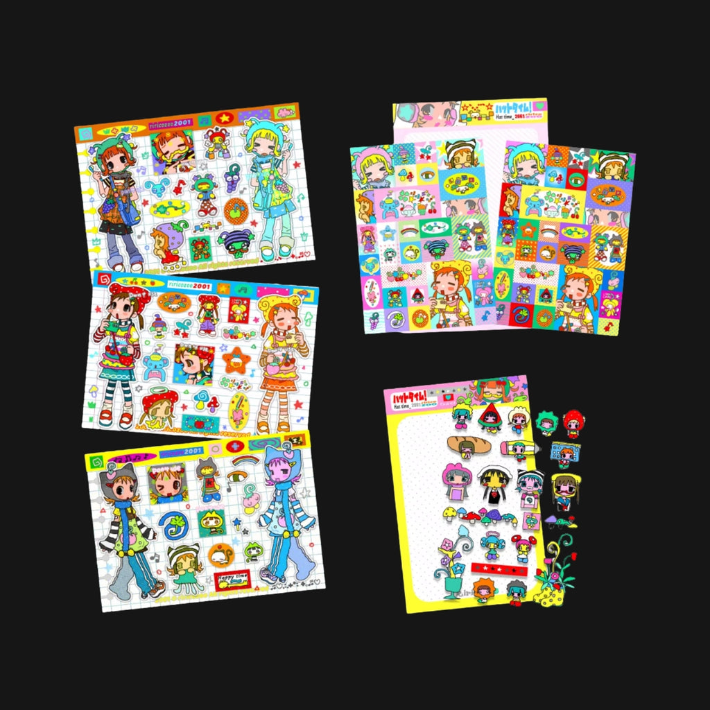 RIRICOZOO - HATTIME STICKER SHEET SET