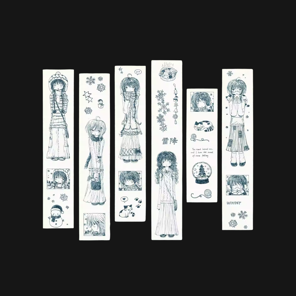 LIGHTED SNOW - SNOWFALL STICKER ROLL