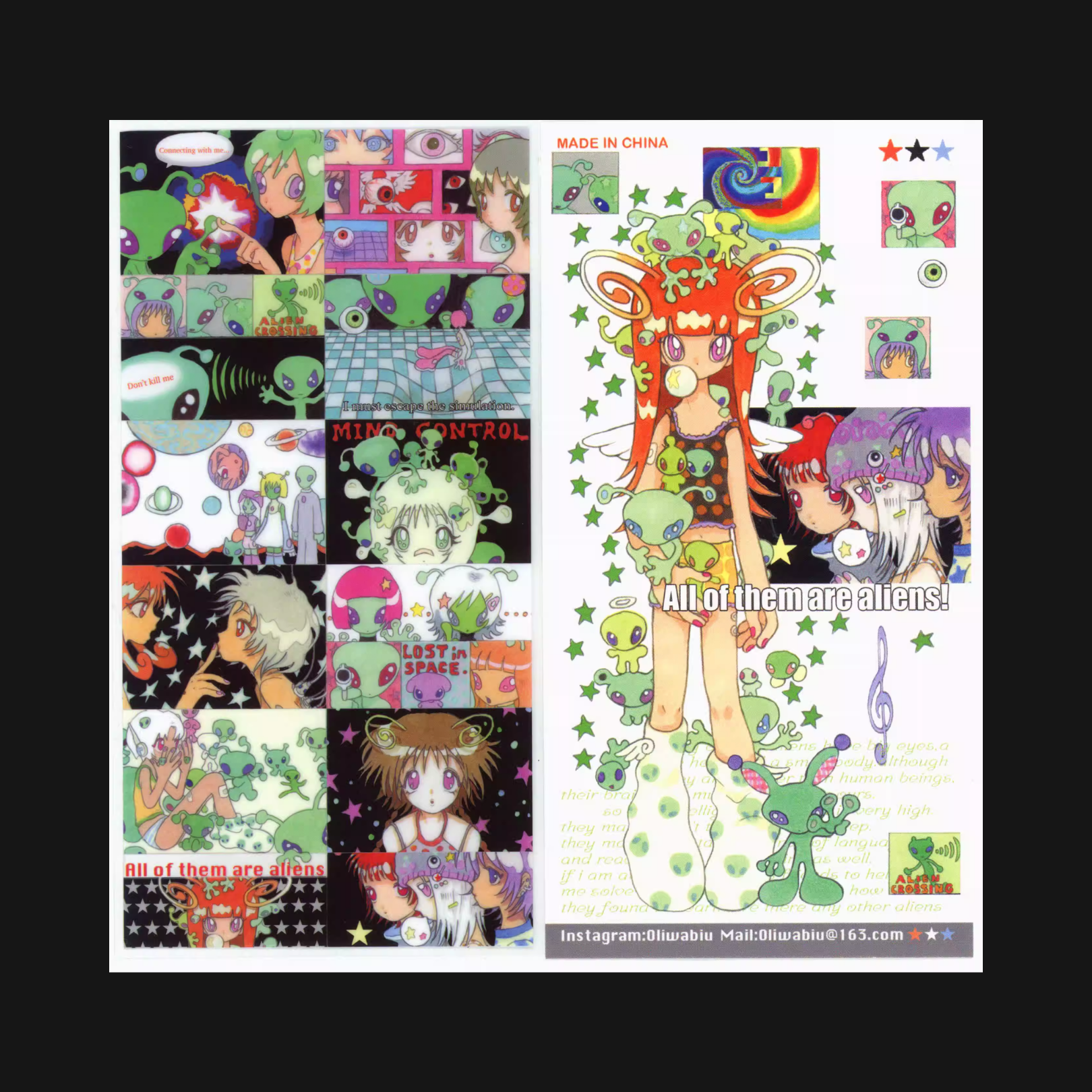 Oliwa - All of Them Are Aliens Sticker Sheet