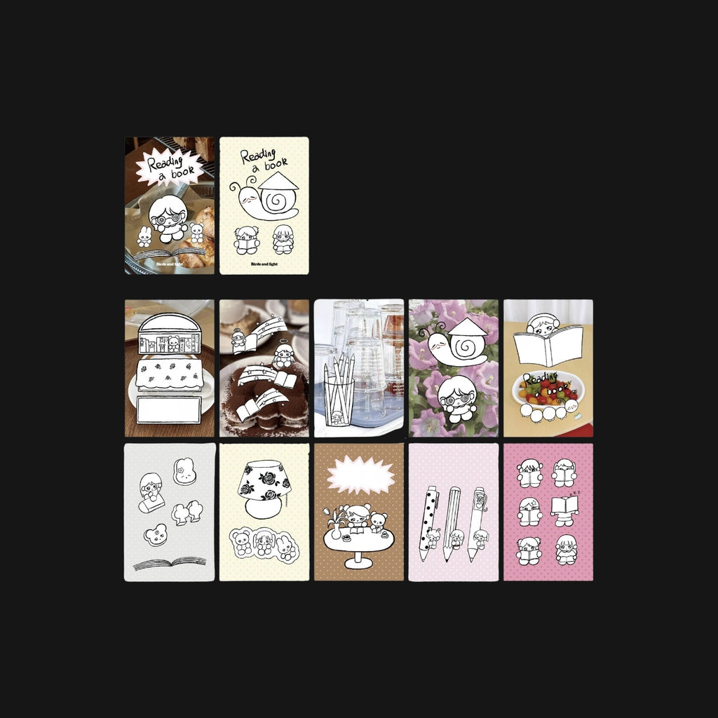 BIRDS & LIGHT - READING A BOOK MATERIAL PACK