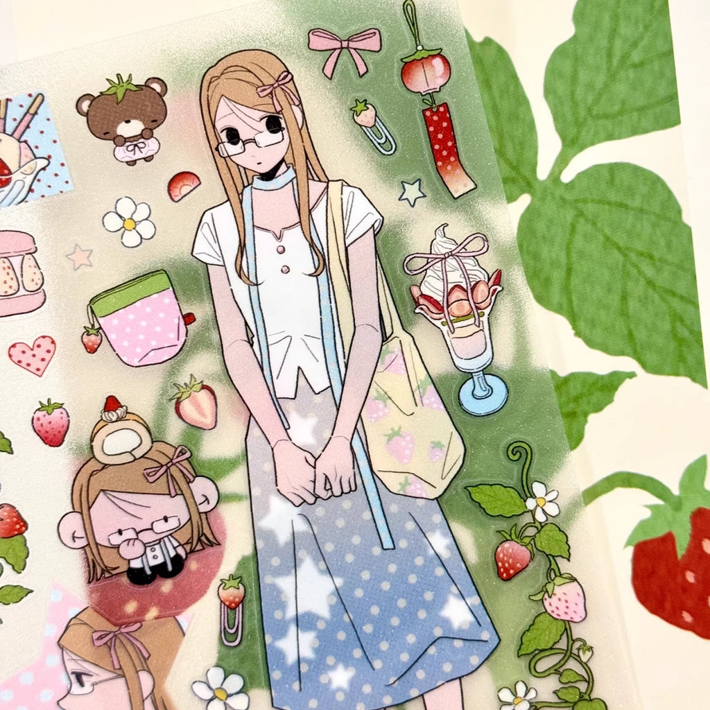UNDER THE WATER - ANIME FIGURES STICKER SHEET
