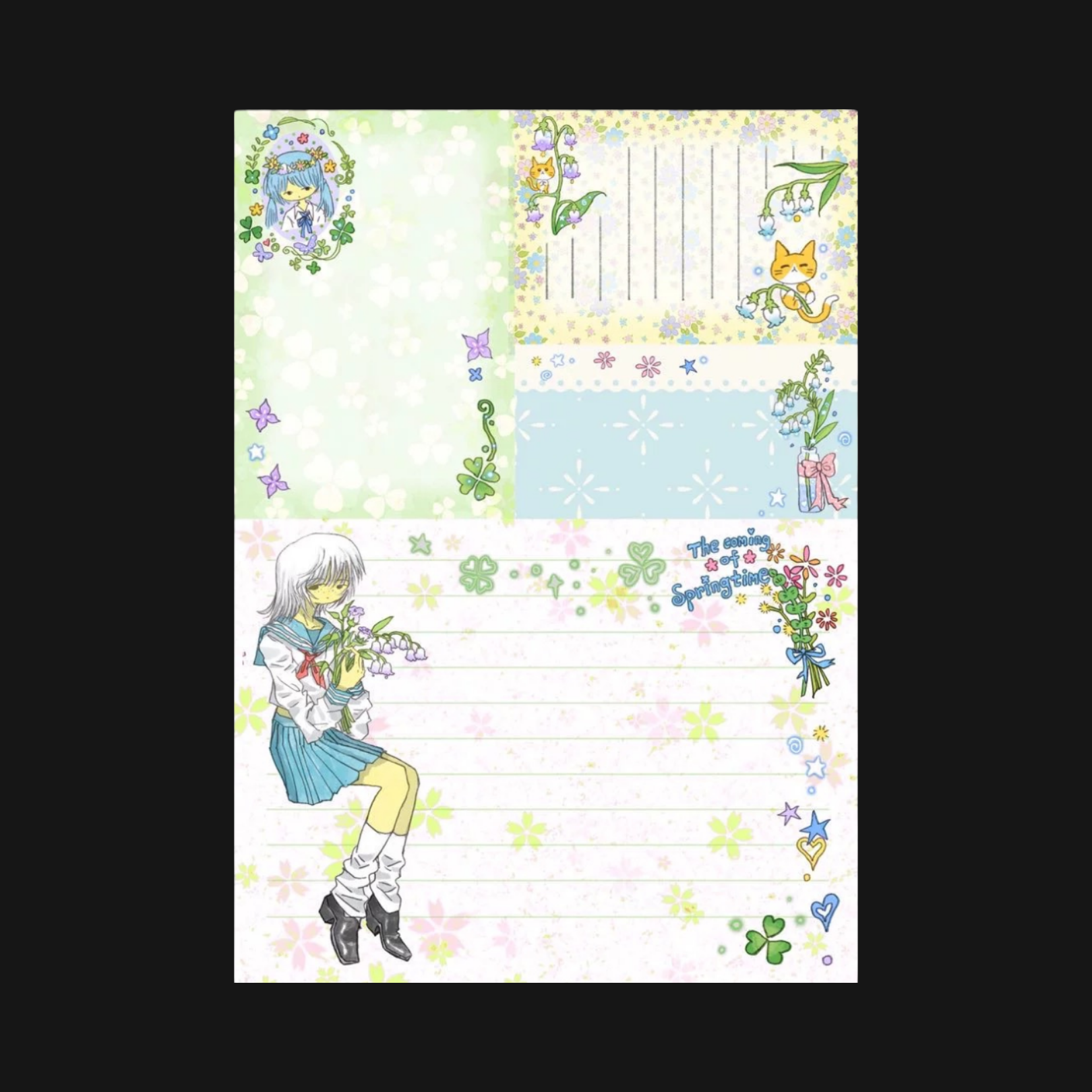 Oooctopus - Spring Letter Memo Pad