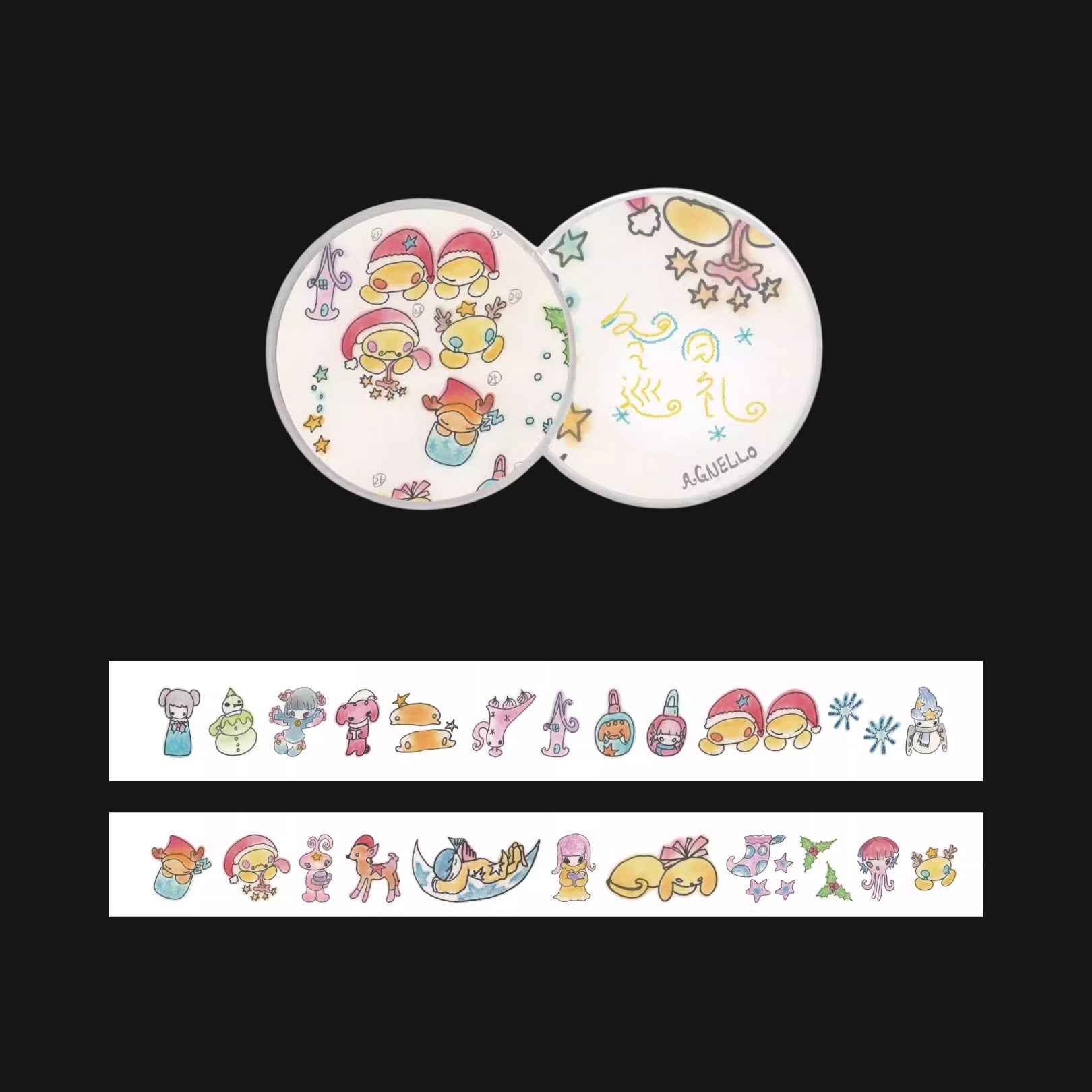 AGNELLO - WINTER PILGRIMAGE WASHI TAPE STICKER ROLL