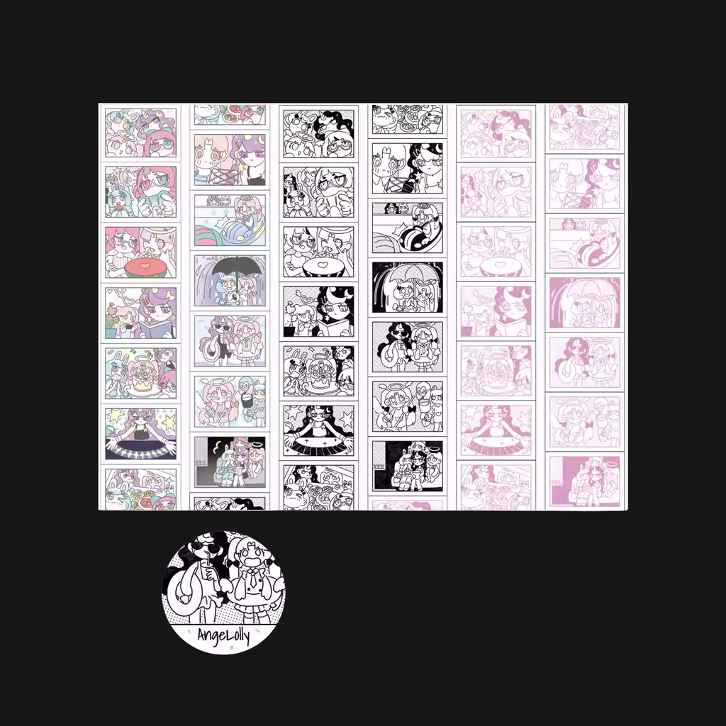 Agugu - Girls’ High School Days Sticker Roll