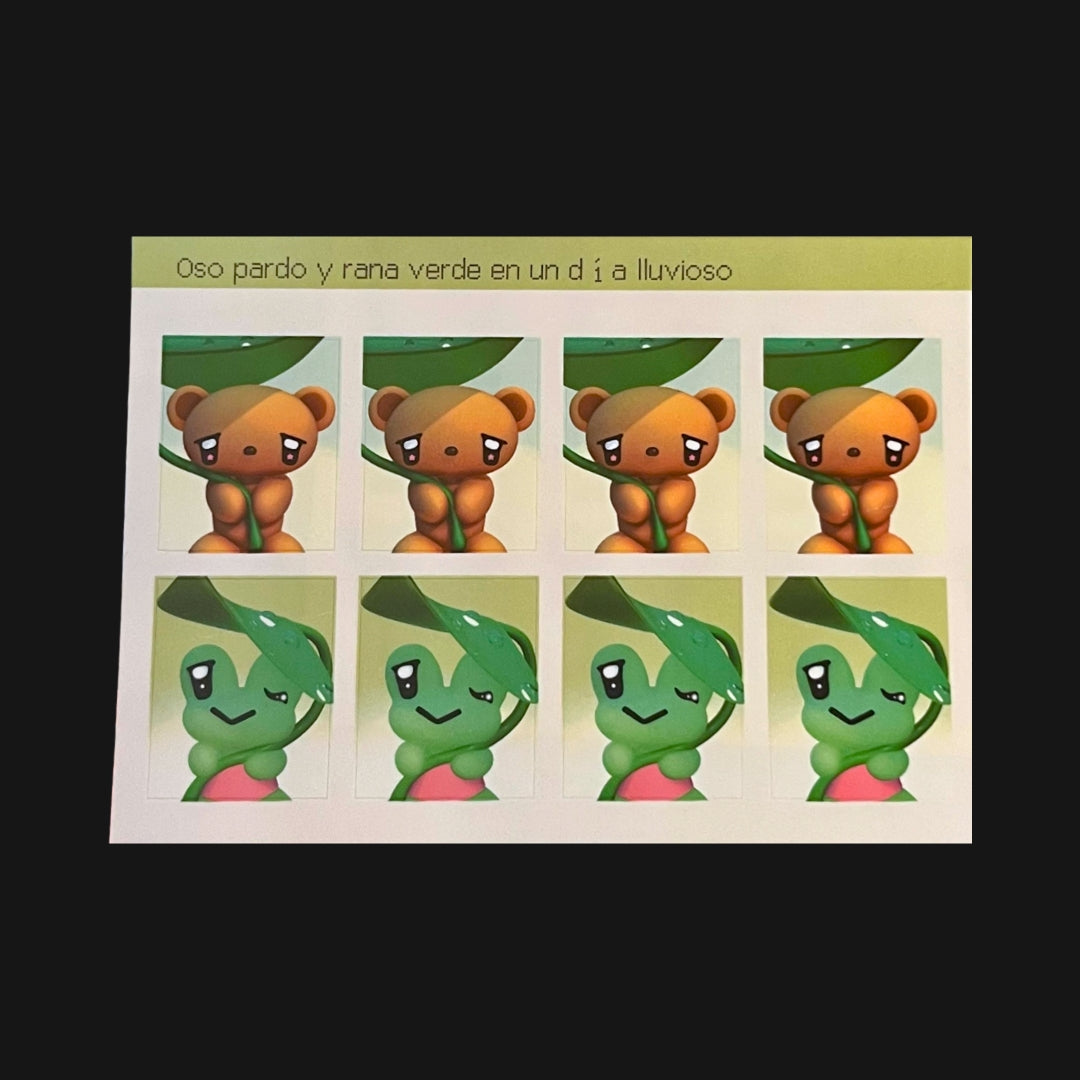 CARROT RICE - ANIMAL FRIENDS ID PHOTOS STICKER SHEET