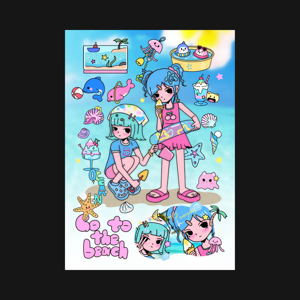MATU - Summer Beach Party Sticker Sheet