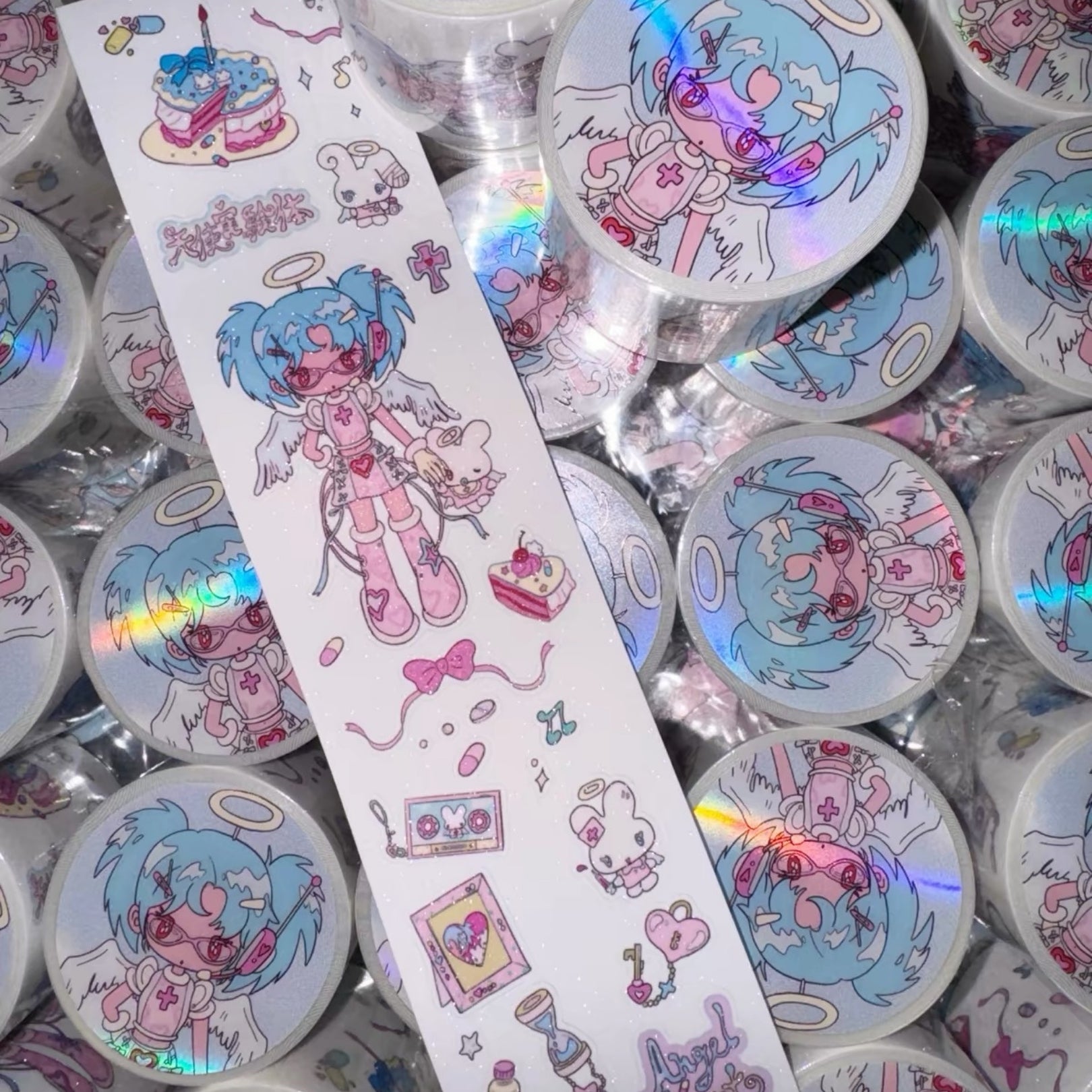 SUNONEBIRD X SWEETCOM - ANGEL EXPERIMENT STICKER ROLL