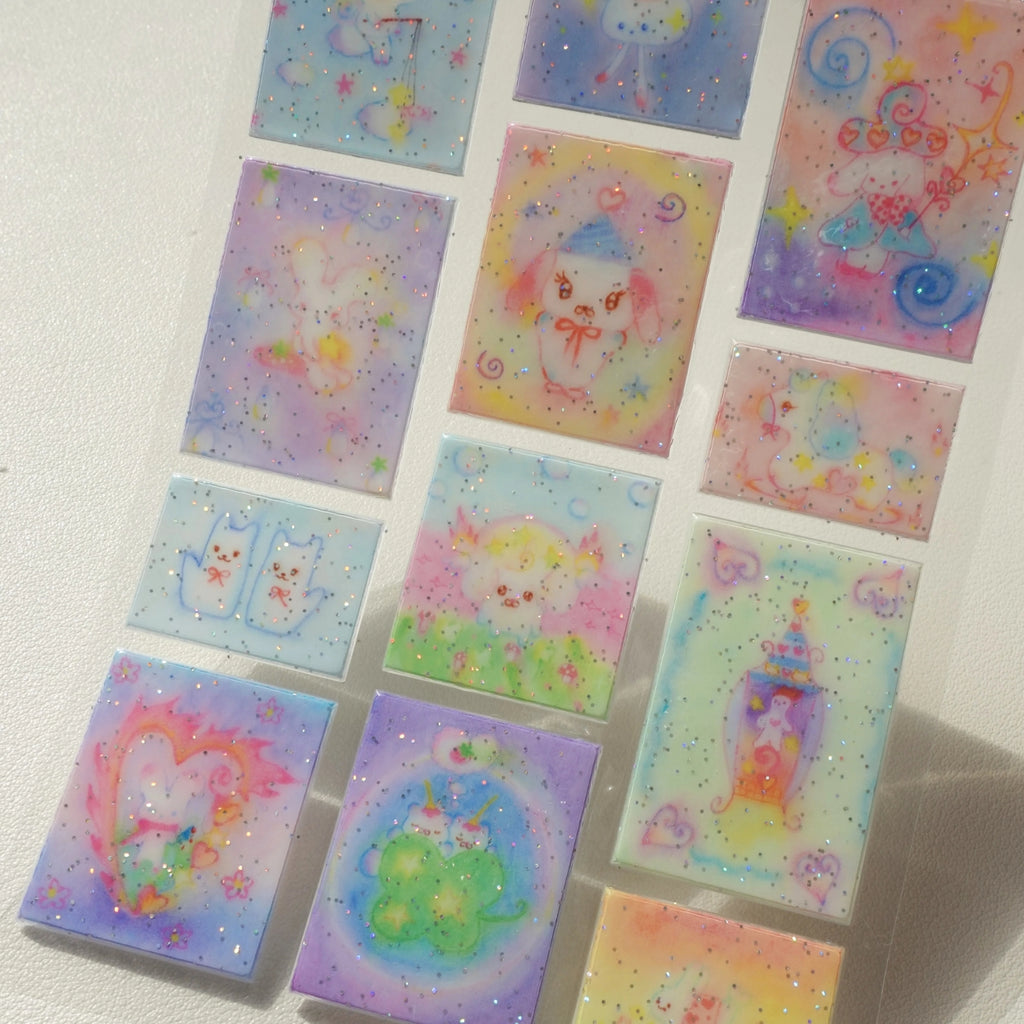 PLASTIC PECO - SOFT SPELL PUFFY STICKER SHEET