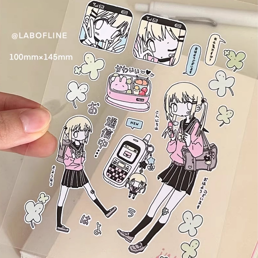LAB OF LINE - HYDRANGEA KIMIKO STICKER SHEET