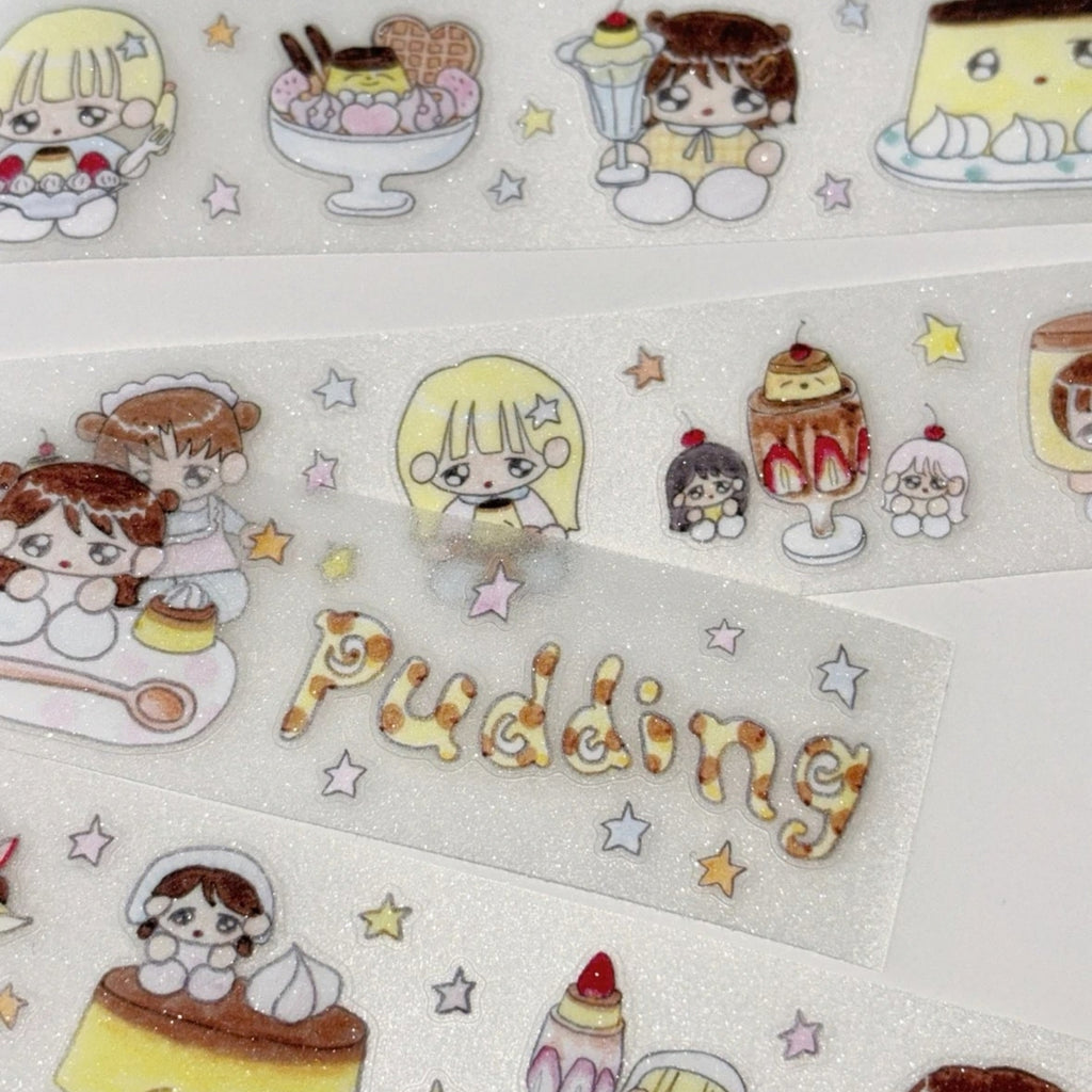 BIRDS & LIGHT - PUDDING STICKER ROLL