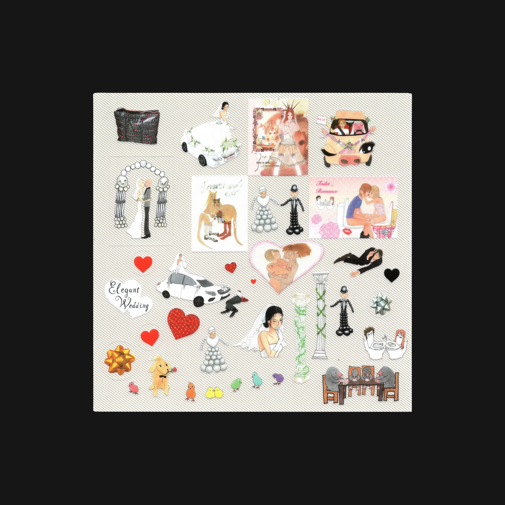 NIPTONG - ELEGANT WEDDING STICKER SHEET