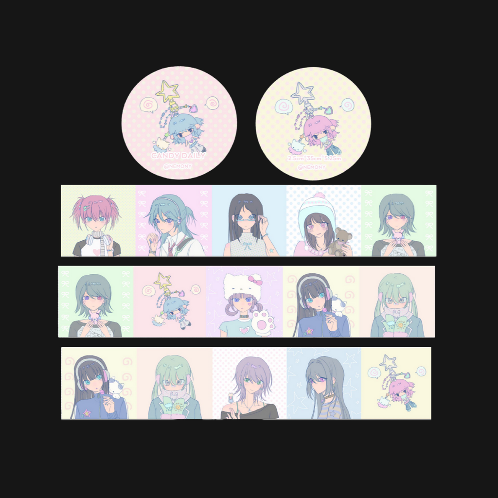 Nemony - Candy Daily Sticker Roll