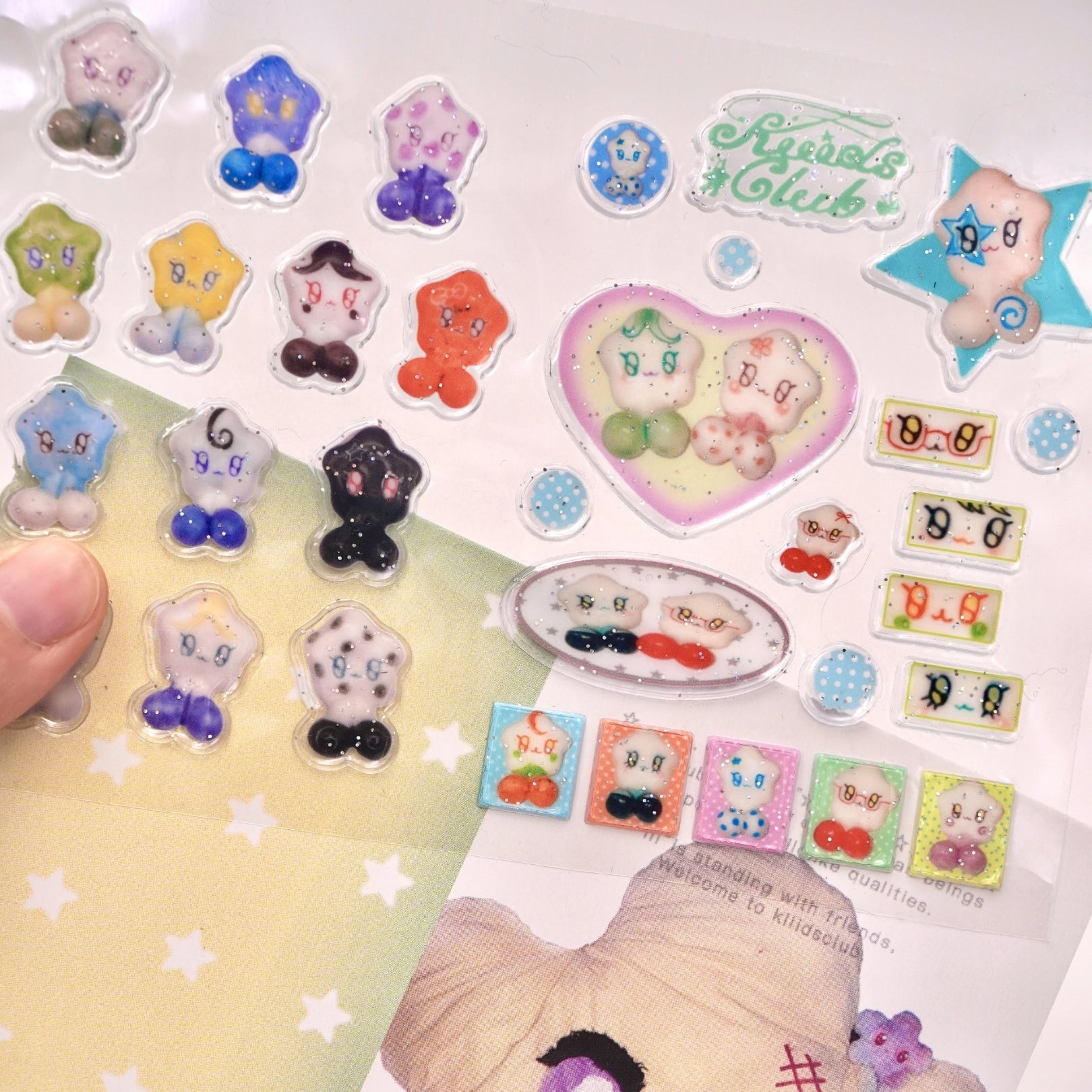 KIIIDSCLUB - STARWII STICKER SHEET