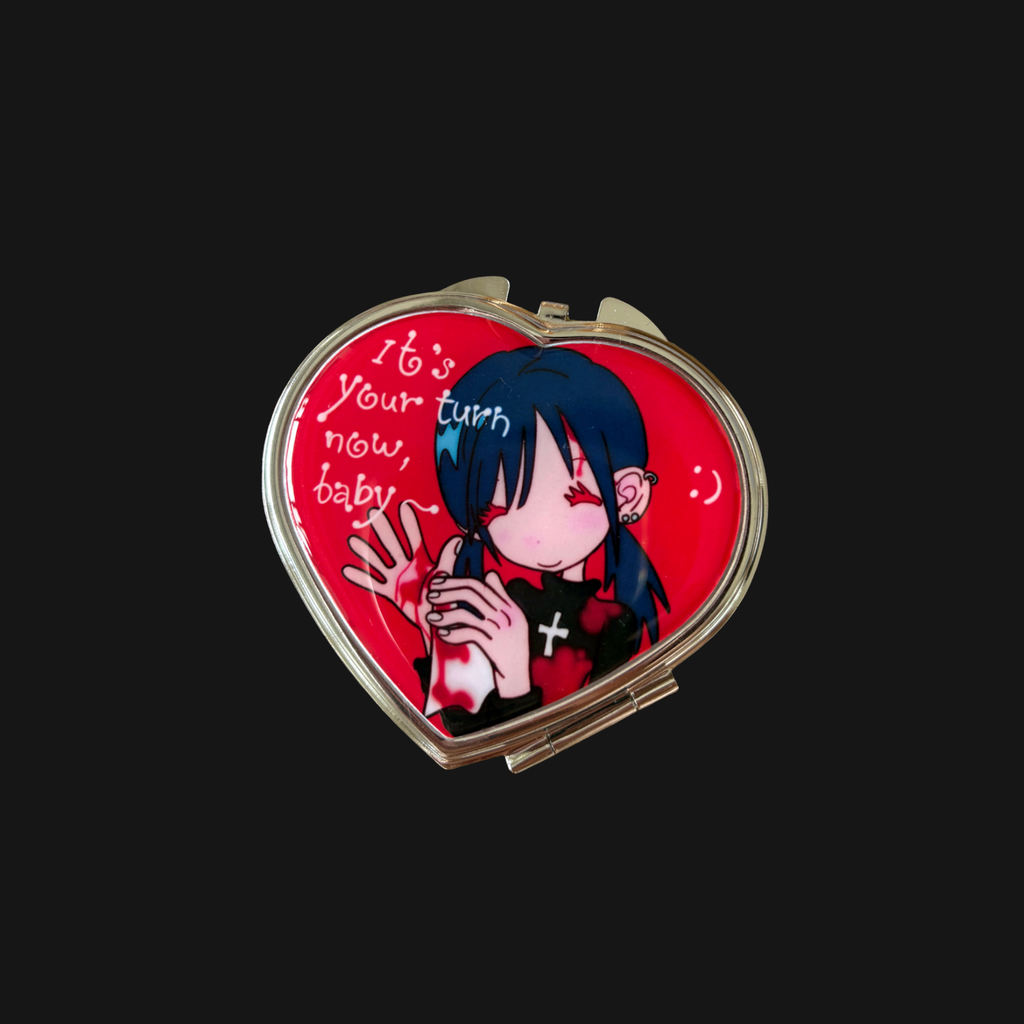 SUNONEBIRD X ACCIO - Heart Smile PILL BOX WITH MIRROR