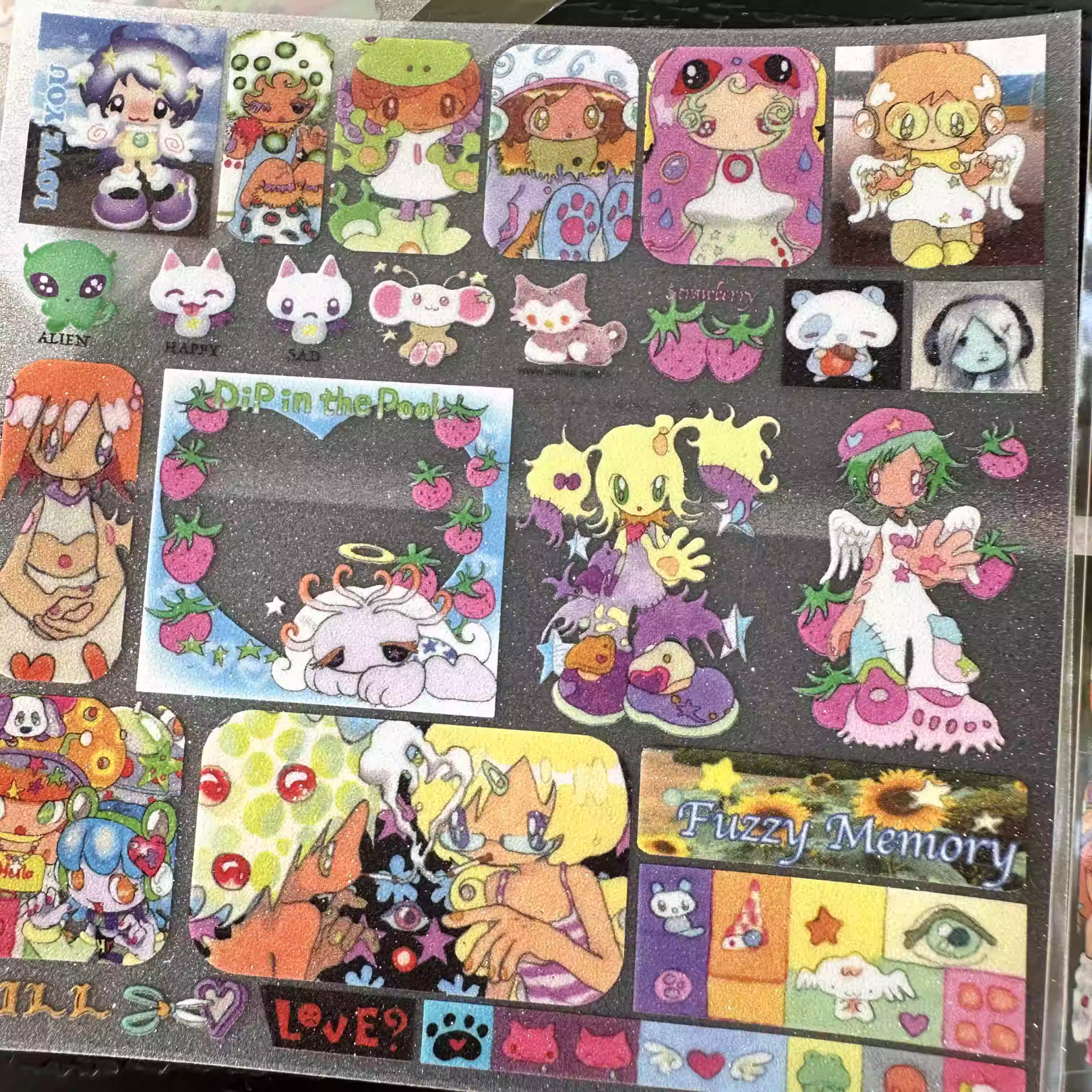 Oliwa - Fuzzy Memory Sticker Sheet