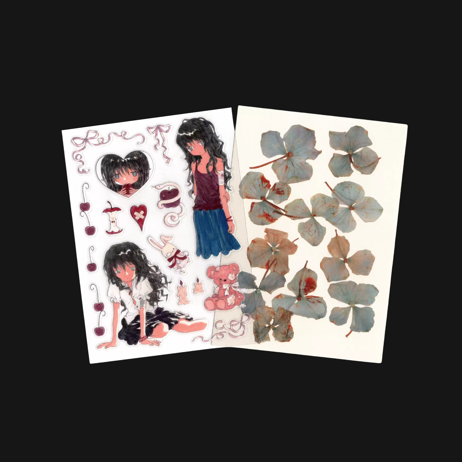 LIGHTED SNOW - CURLY GIRL STICKER SHEET