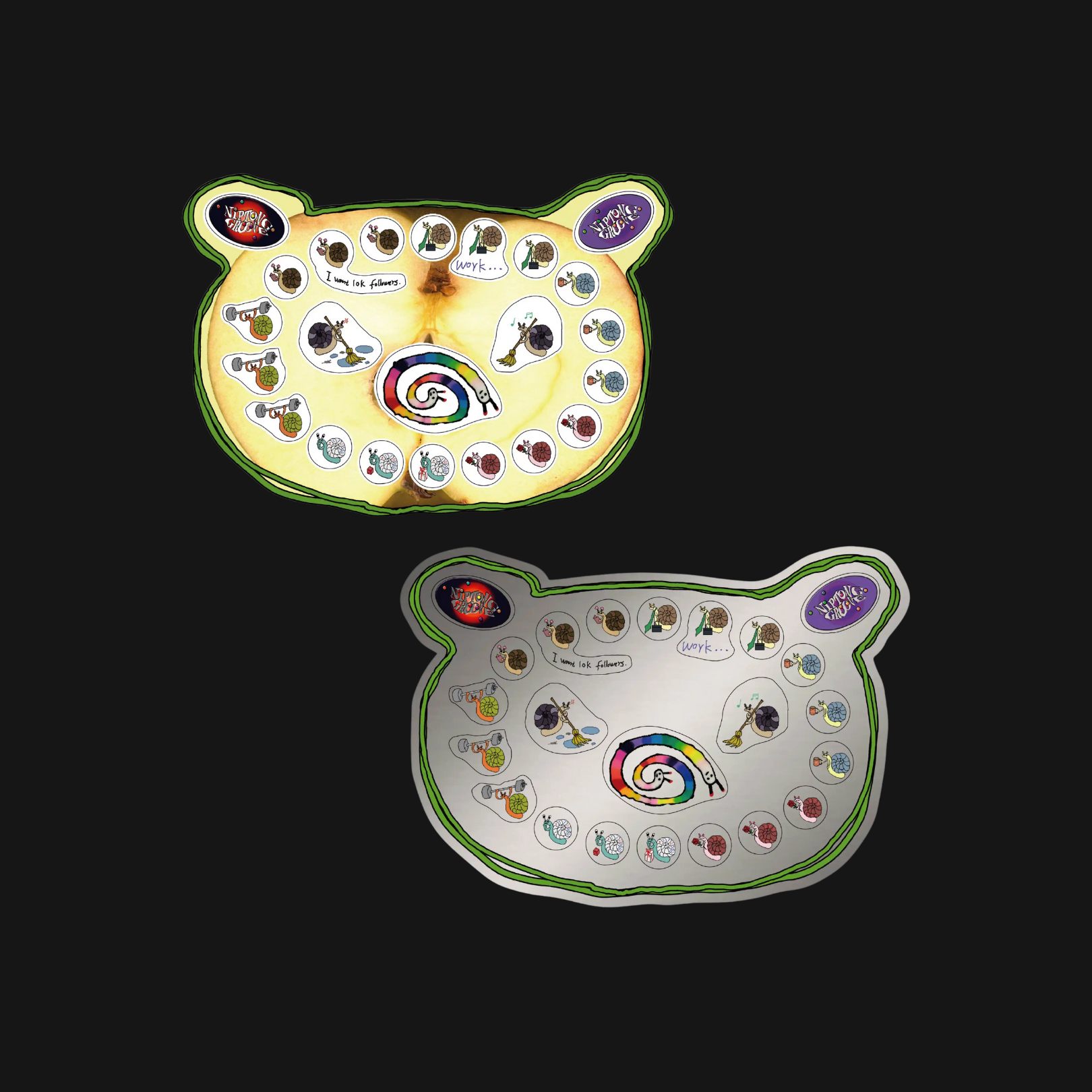 Niptong - Snail Bear Sticker Sheet