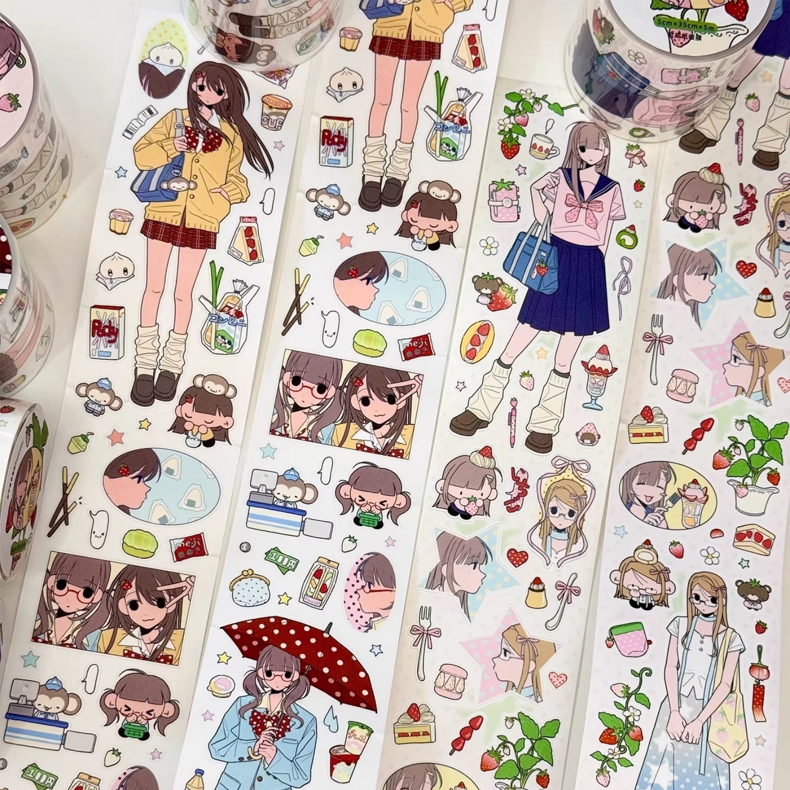 UNDER THE WATER - STRAWBERRY SEASON STICKER ROLL