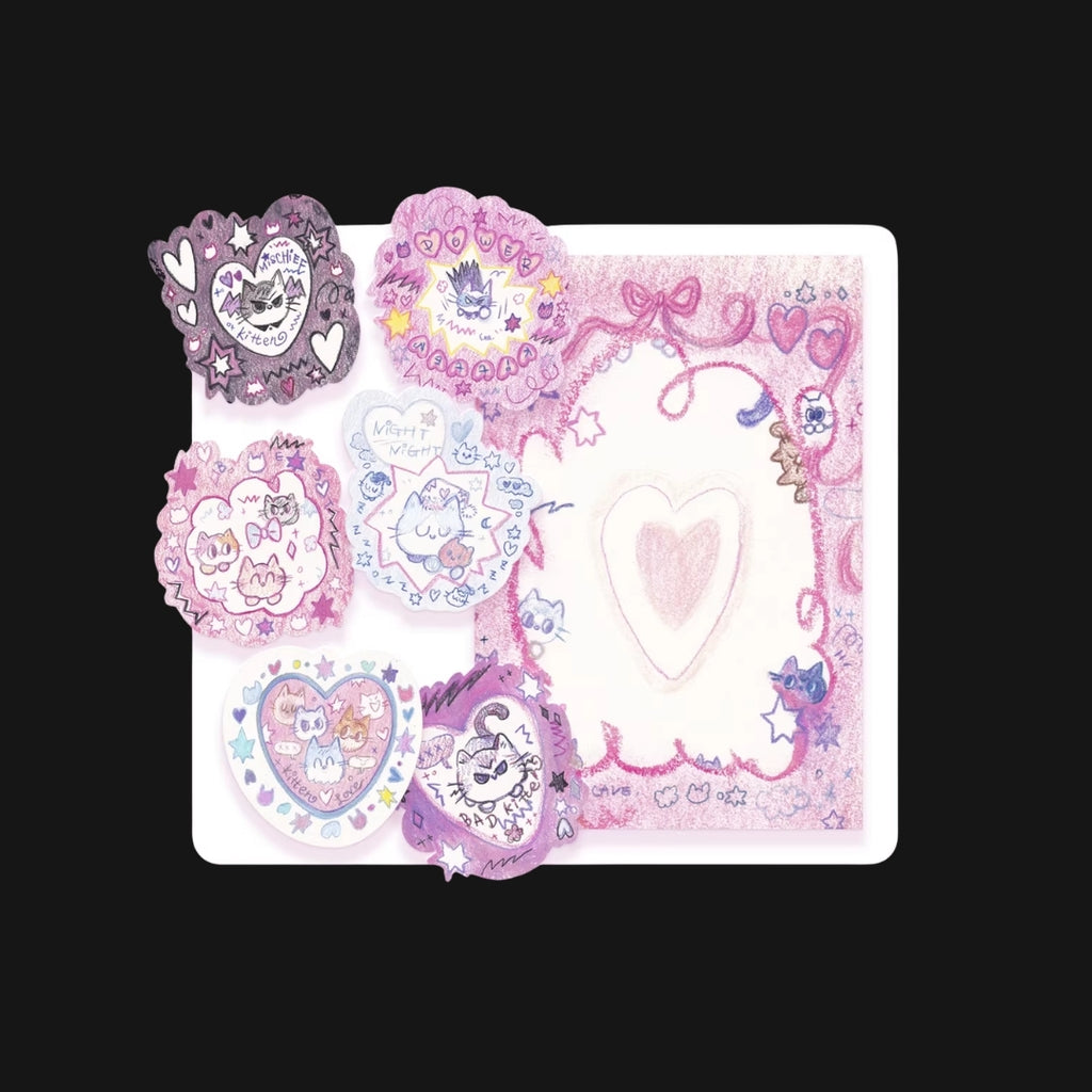 CAT CAVE - BAD KITTEN STICKER PACK