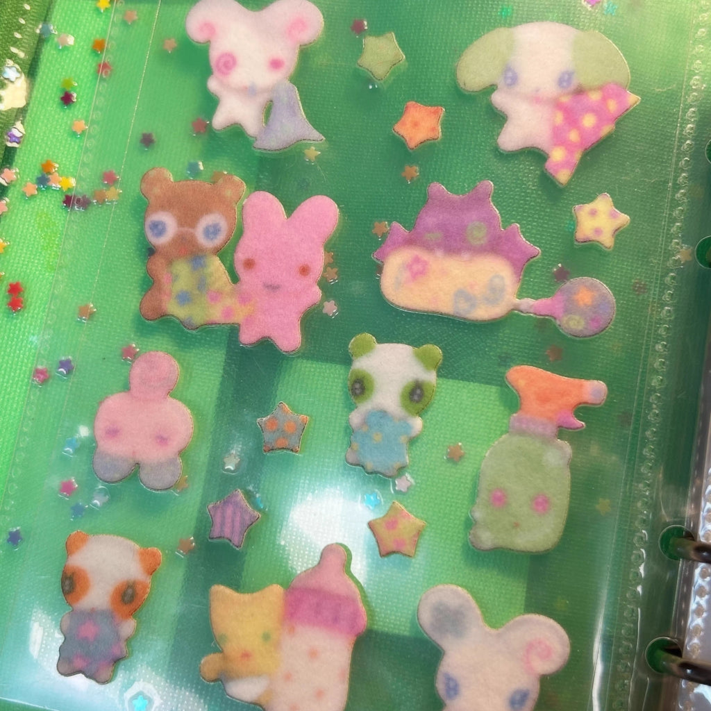 SUNONEBIRD - PLUSH ORIGAMI STARS STICKER SHEET