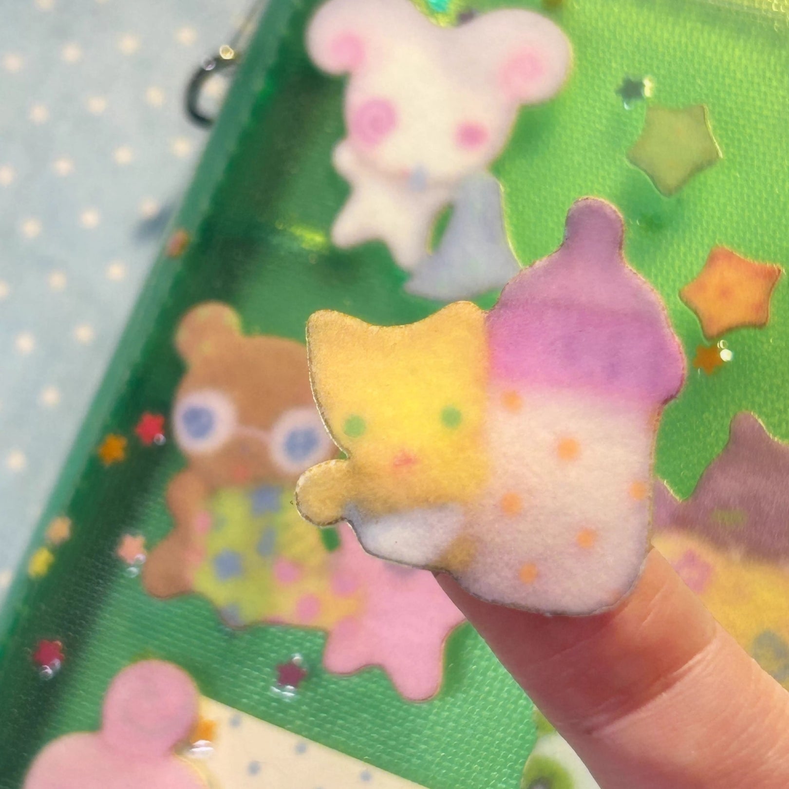 SUNONEBIRD - PLUSH ORIGAMI STARS STICKER SHEET