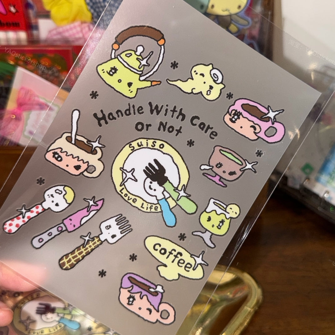 CREAMHONEY - HANDLE WITH CARE STICKER SHEET