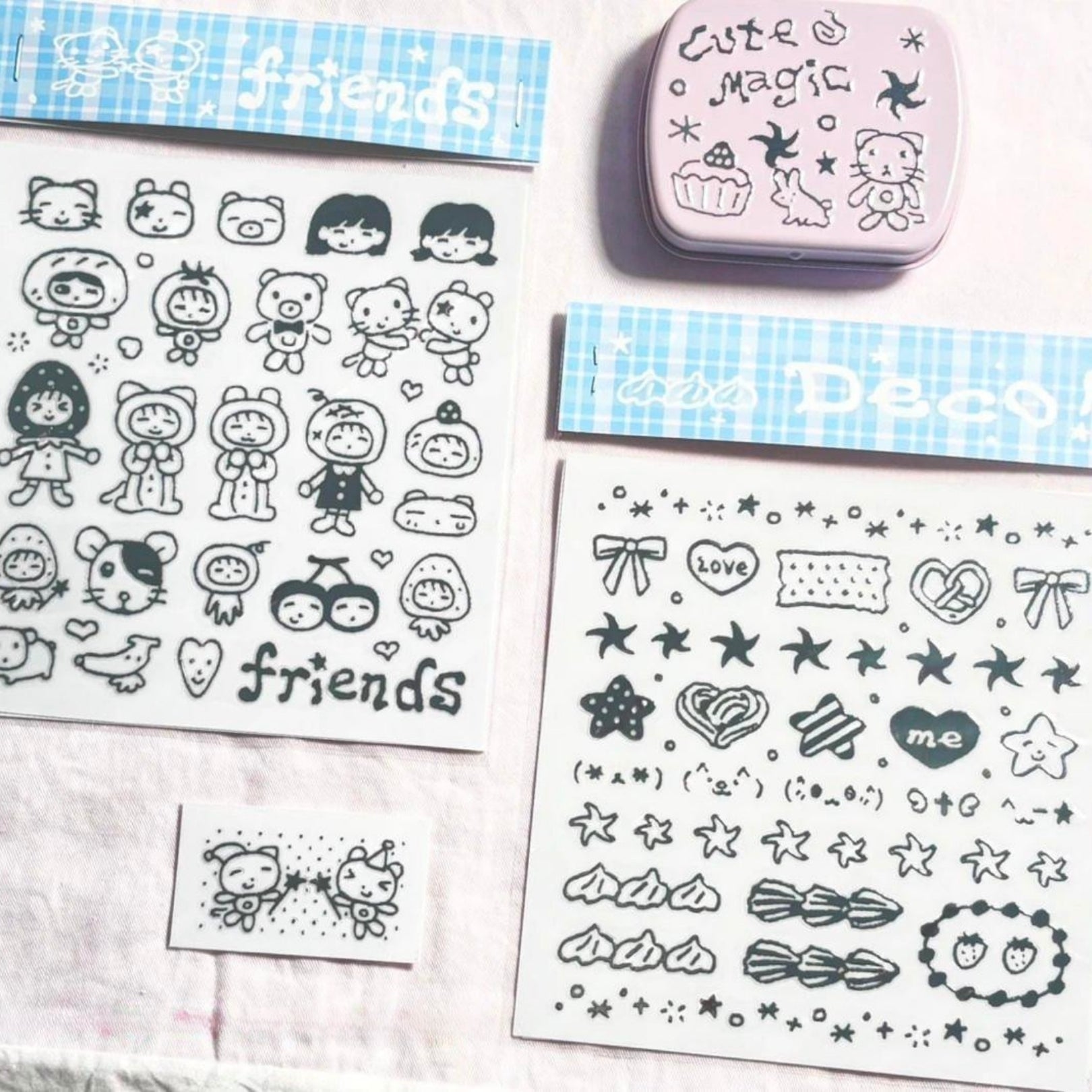 SODDERRORS - FRIENDS HOT SILVER TRANSFER STICKER SET