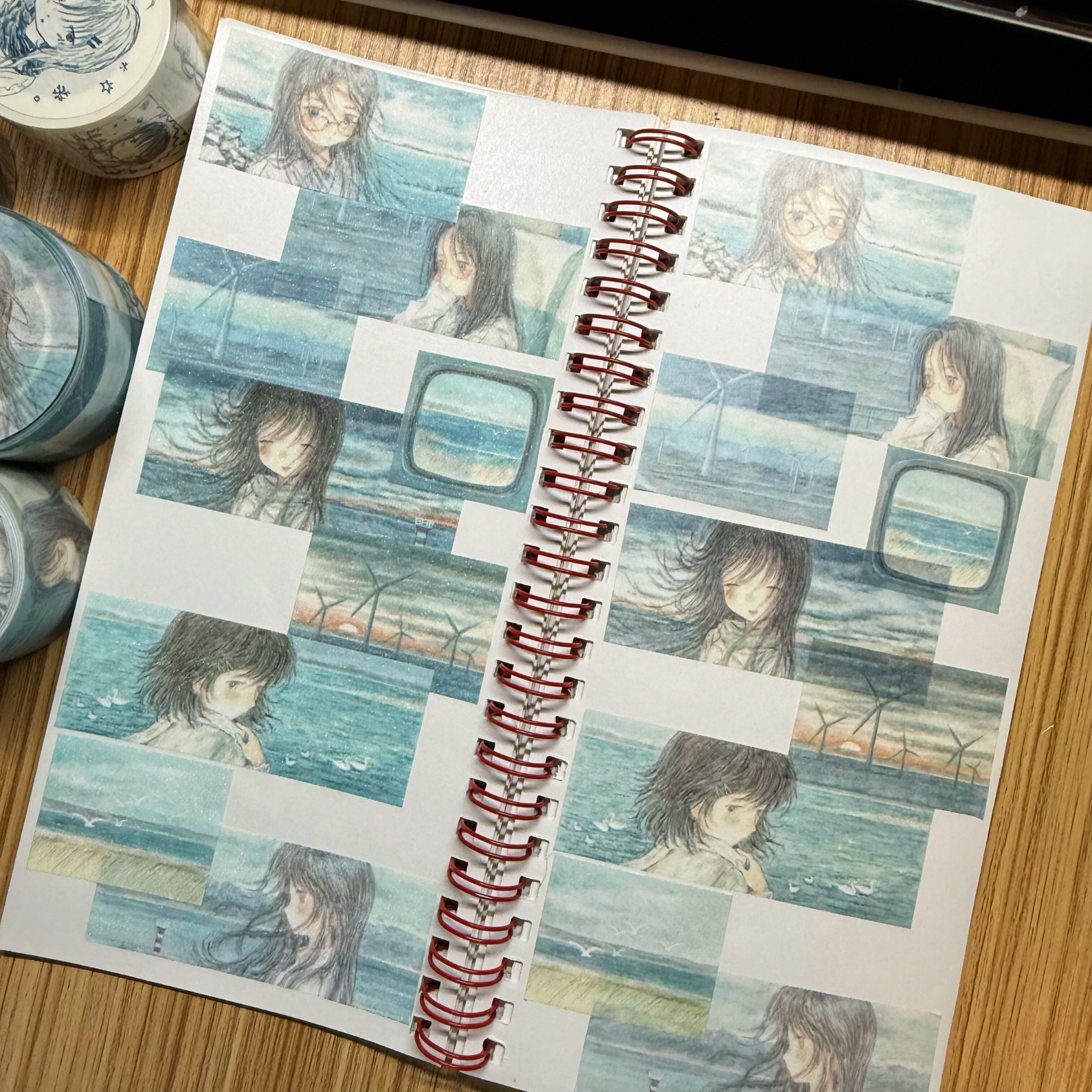 LIGHTED SNOW - JOURNEY STICKER ROLL