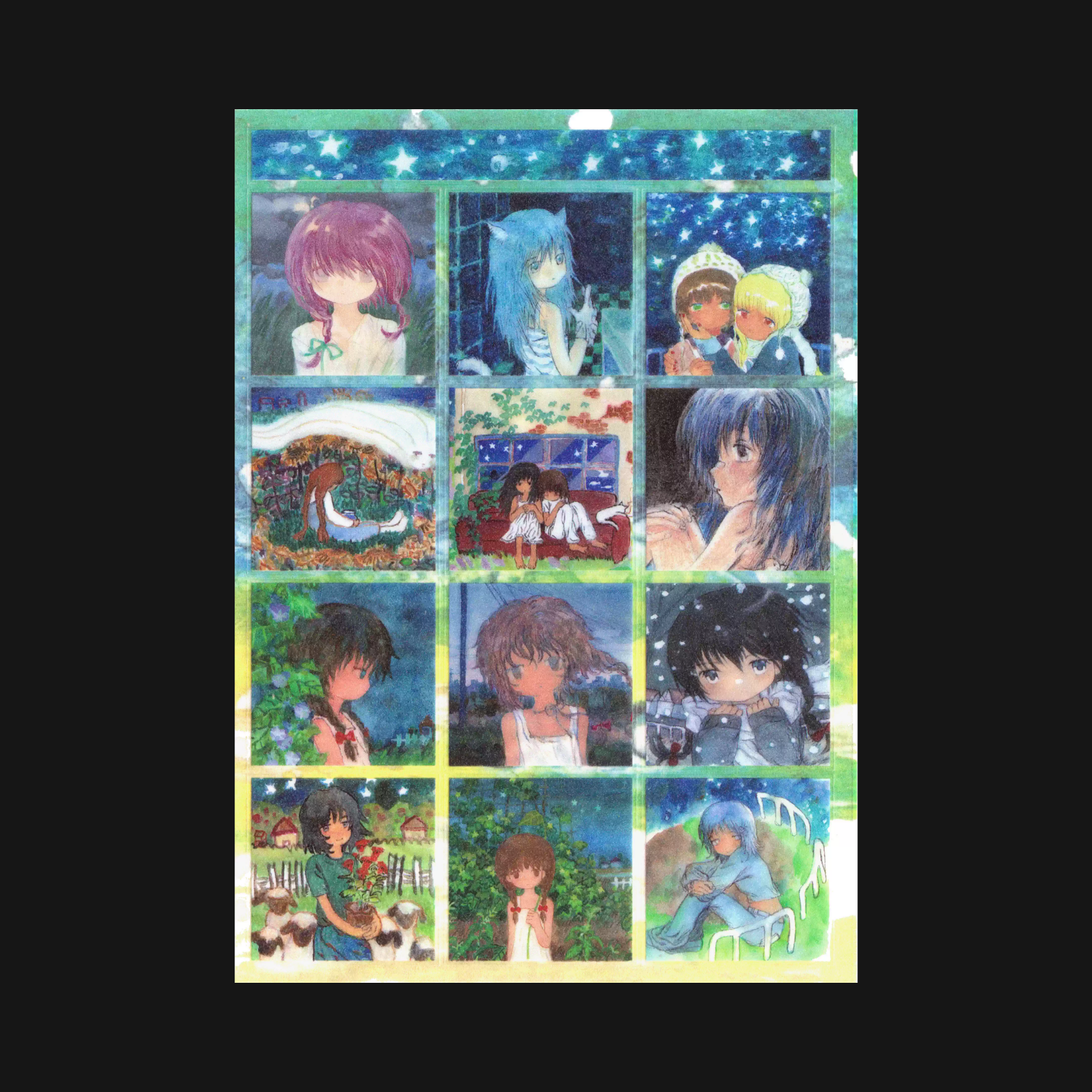 LIGHTED SNOW - COUNTRYSIDE STICKER SHEET